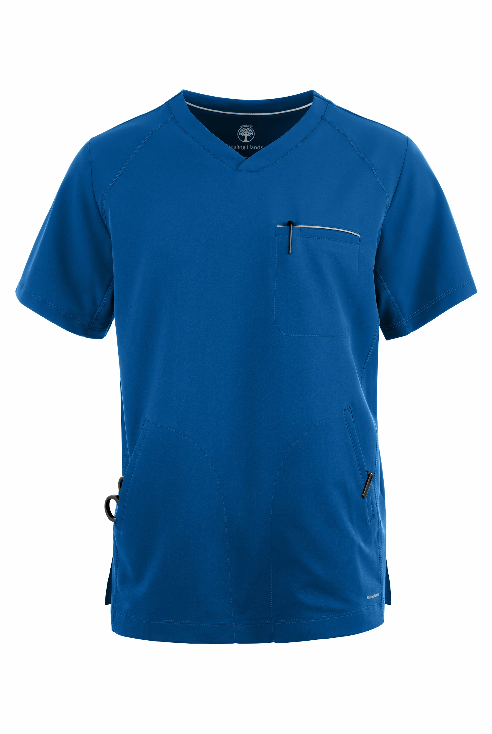 Camisa médica Healing Hands 360 Steven STRETCH con cuello en V y 3 bolsillos para hombre