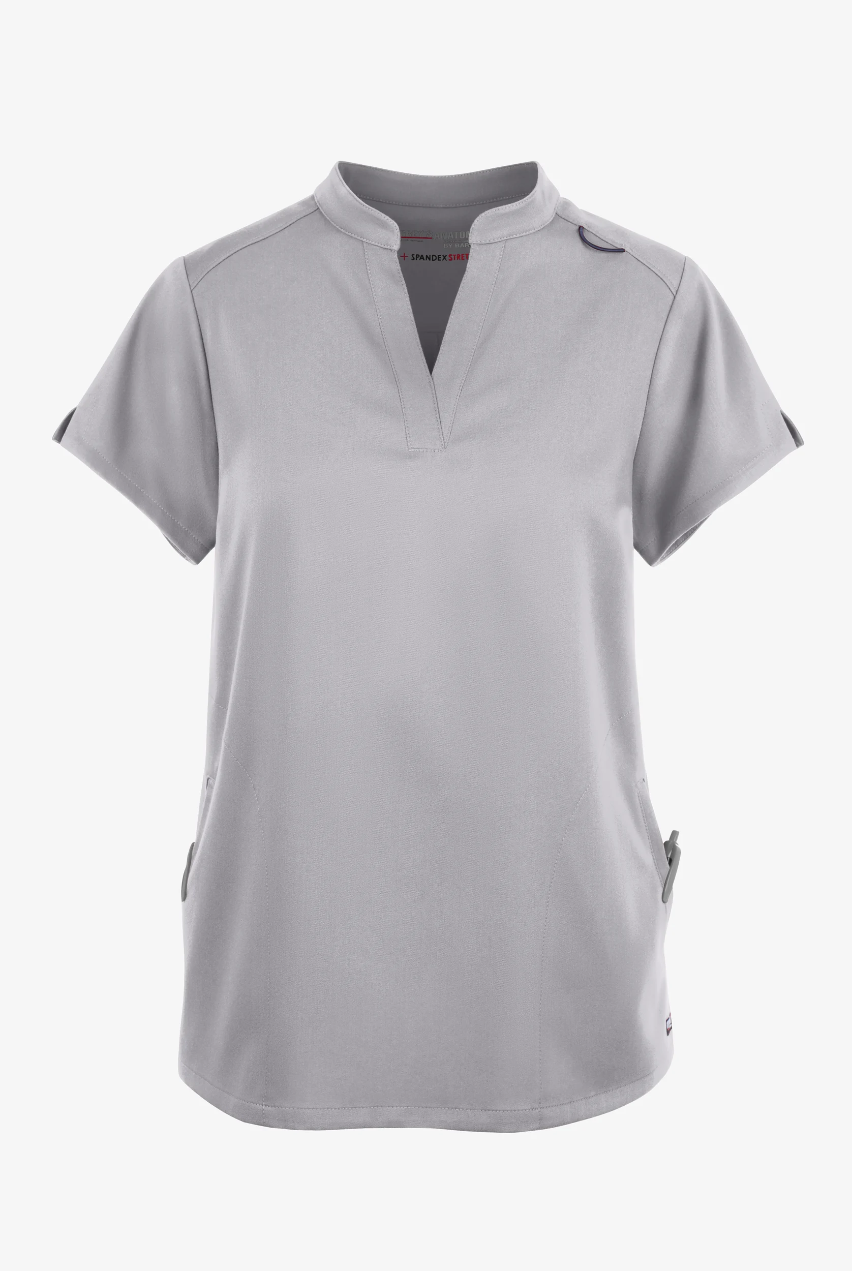 Grey's Anatomy by Barco Spandex STRETCH Avery Women's 2-Pocket Notch Sleeve V-Neck Scrub Top
