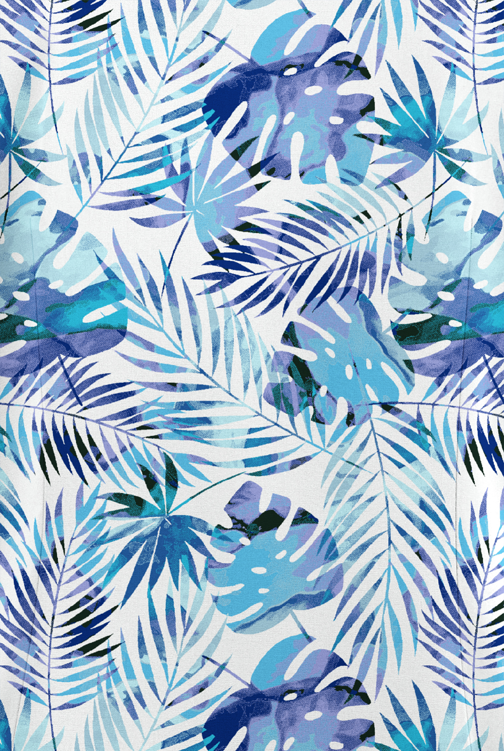 Butter-Soft Originals Tropical Garden Women's 3-Pocket Mock Wrap Raglan Sleeve Print Scrub Top