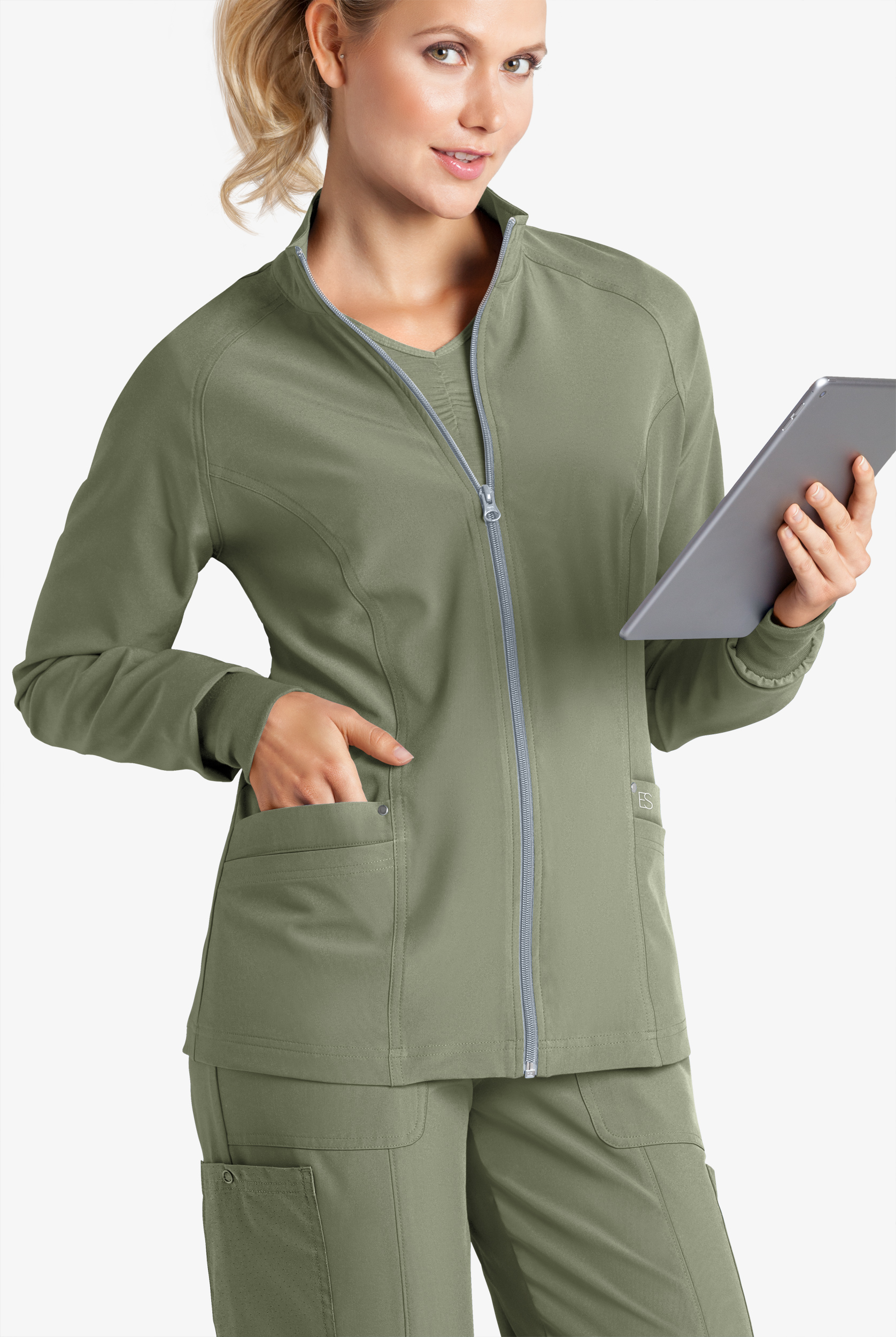 Easy STRETCH Zadie Women's 4-Pocket Raglan Scrub Jacket