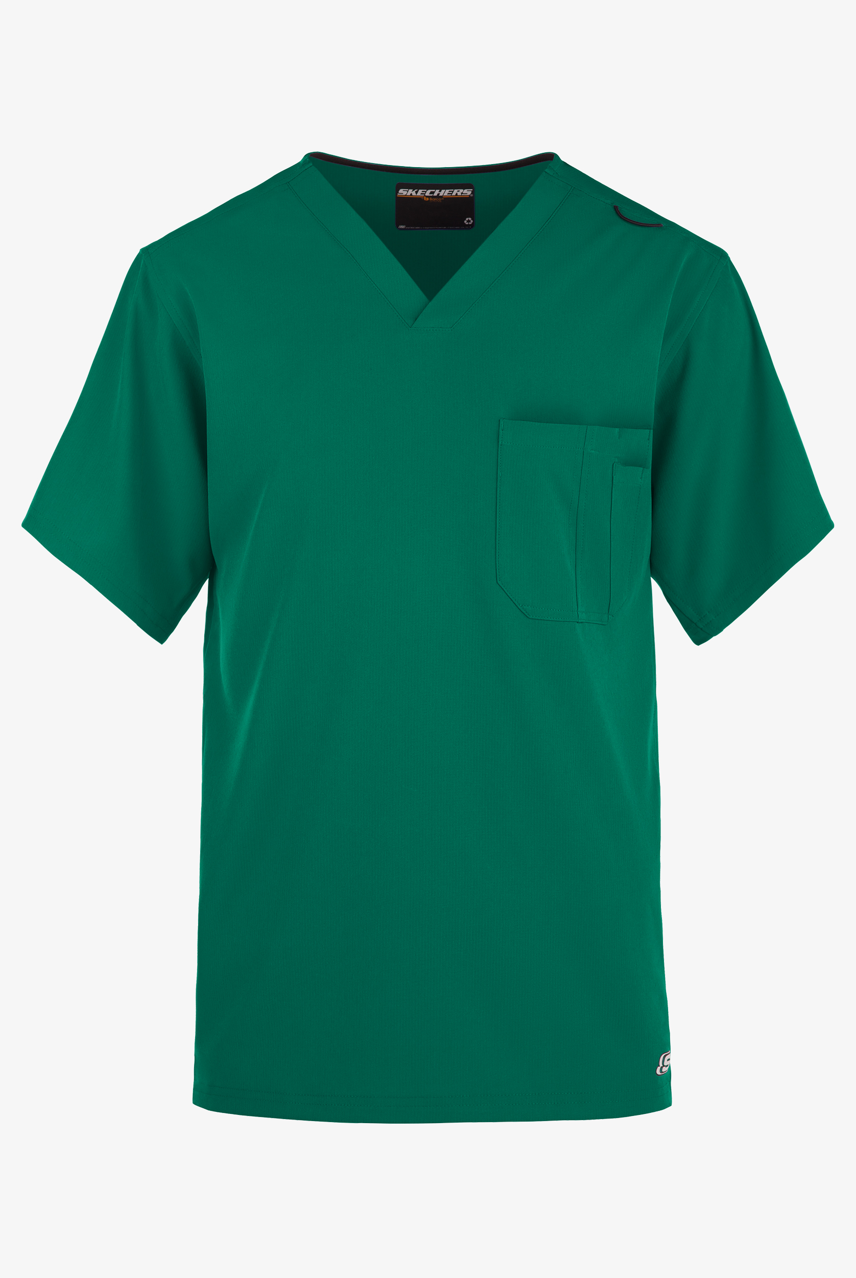 Skechers by Barco Structure Men's 1-Pocket STRETCH V-Neck Scrub Top