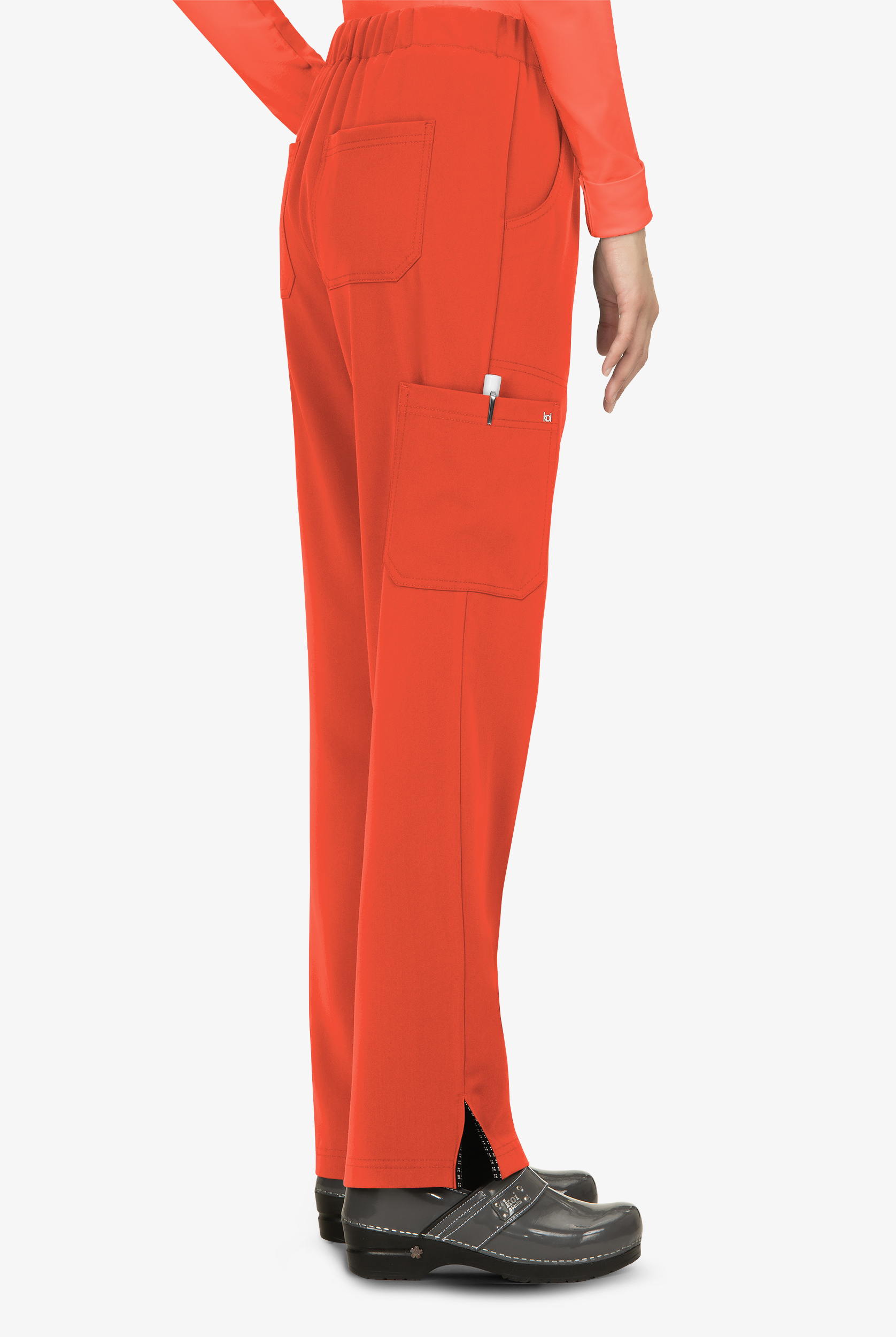 koi Next Gen Everyday Hero Women's 5-Pocket STRETCH Drawstring Cargo Scrub Pant - Petite