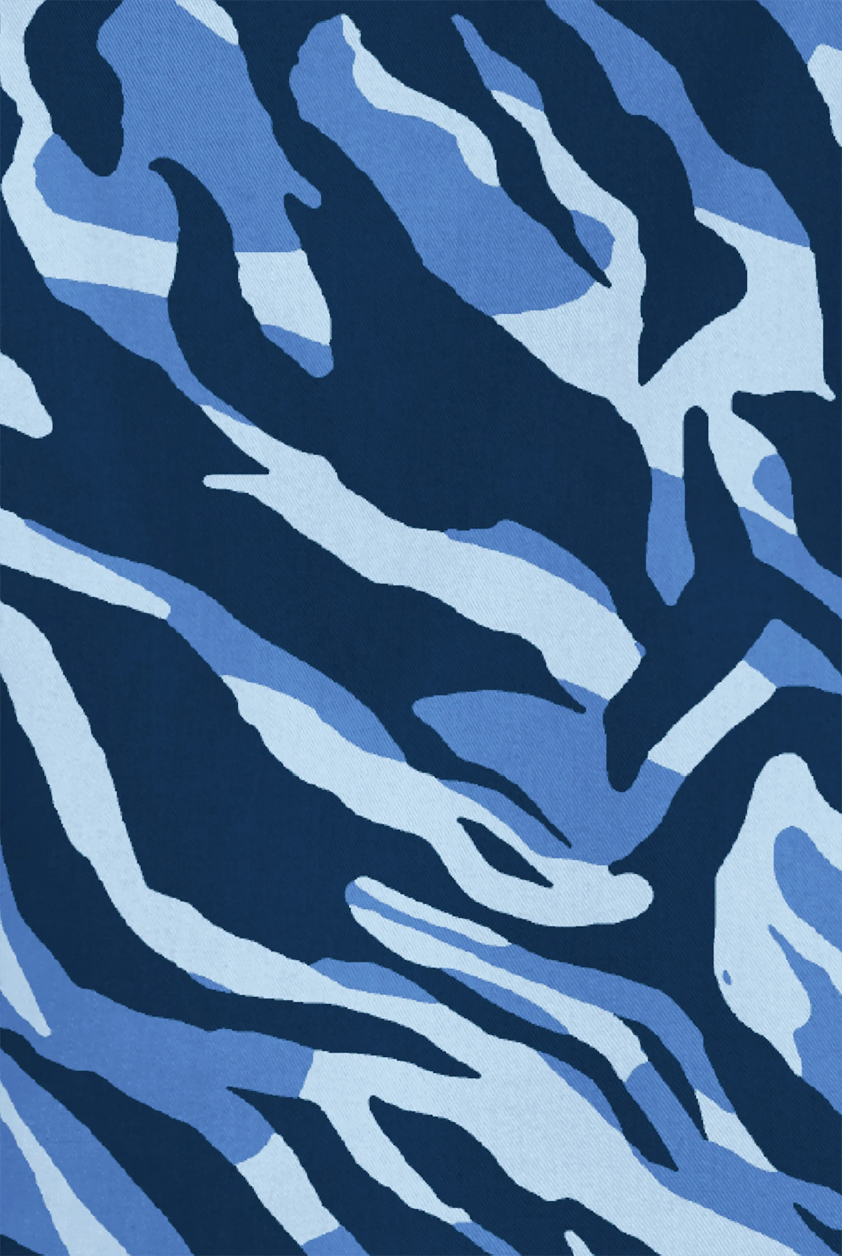 Blusa médica estampada Butter-Soft STRETCH Zebra Camo Navy con cuello en V y 1 bolsillo para mujer