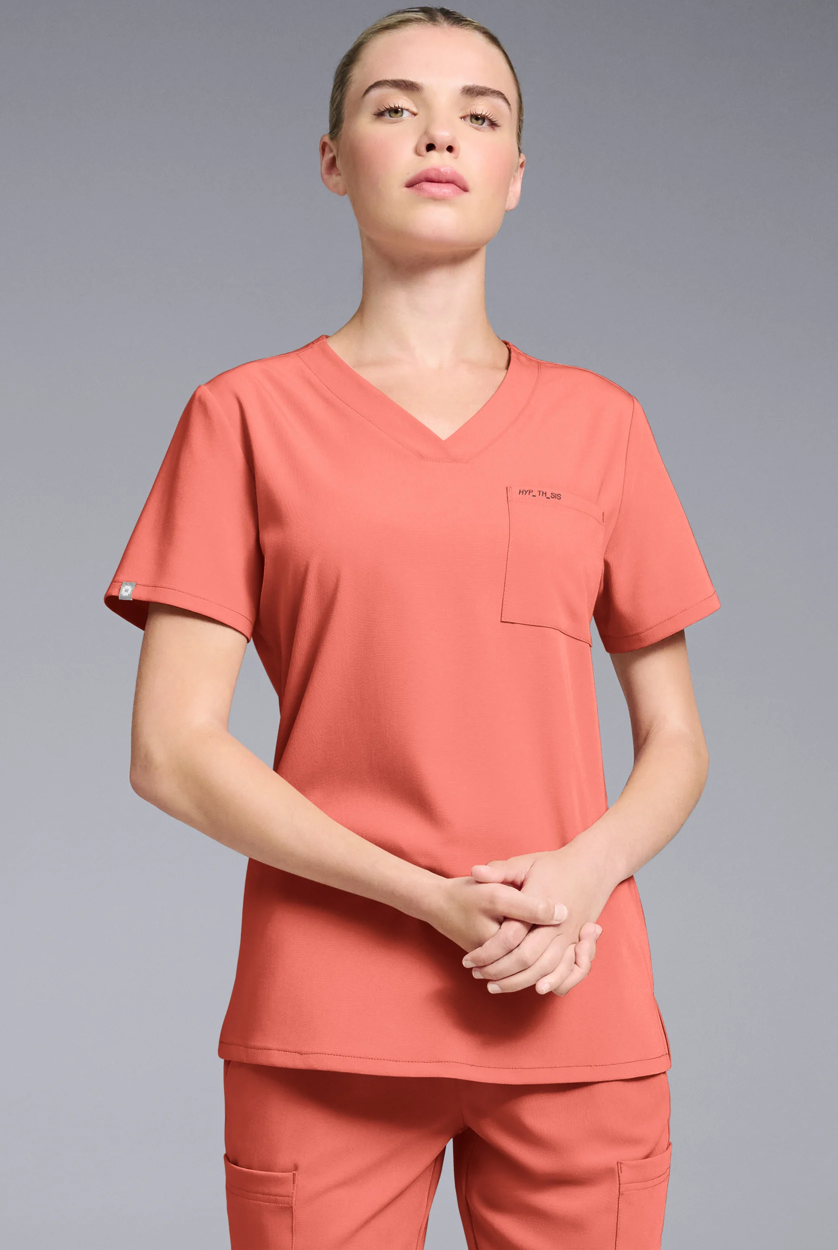 Hypothesis Women's Base V-Neck Tuck-In Scrub Top