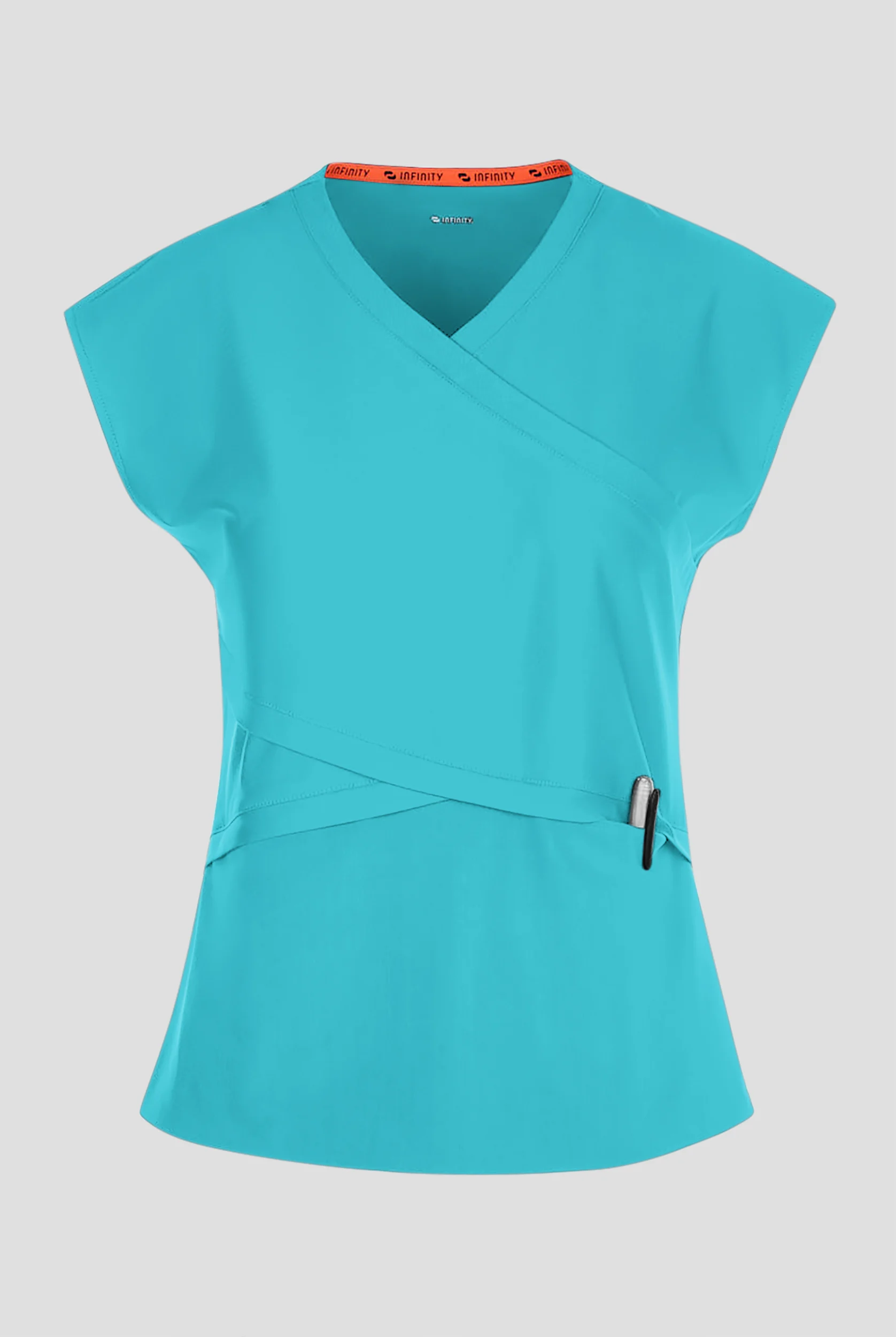 Infinity GNR8 Kinetic Knit Women's 3-Pocket STRETCH Dolman Wrap V-Neck Scrub Top