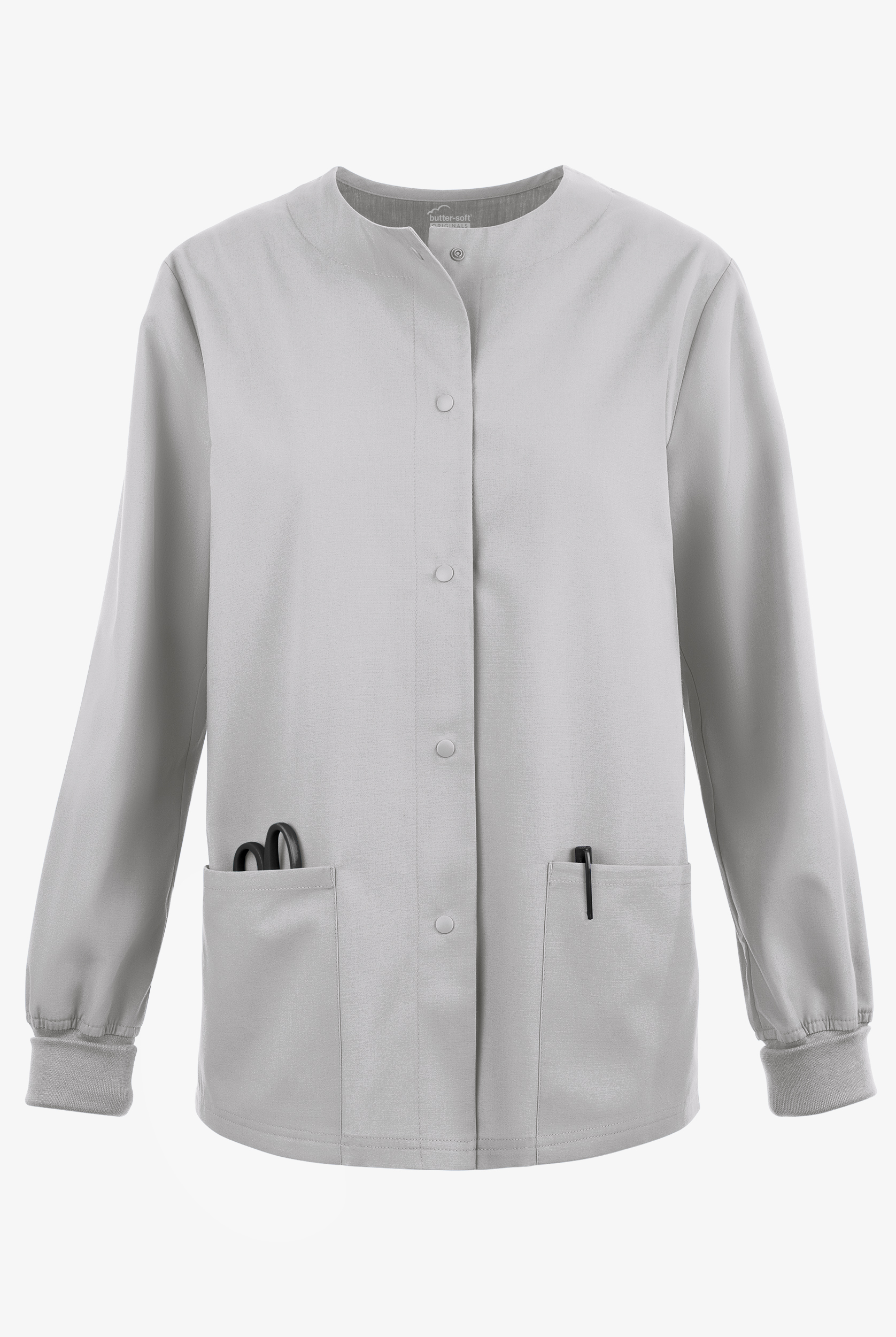 Butter-Soft Originals Women's 3-Pocket Warm-up Scrub Jacket
