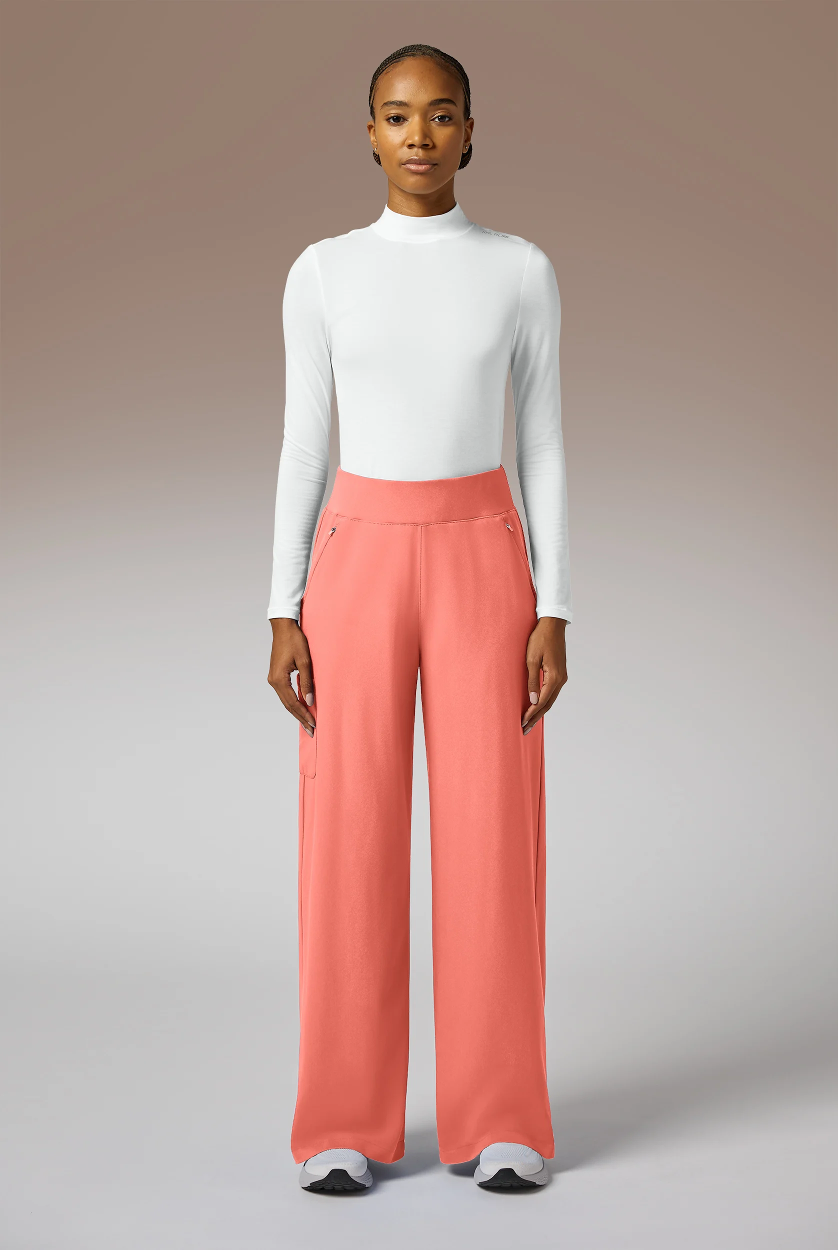 Pantal&oacute;n m&eacute;dico Hypothesis Y-Band estilo yoga con piernas anchas y 6 bolsillos para mujer