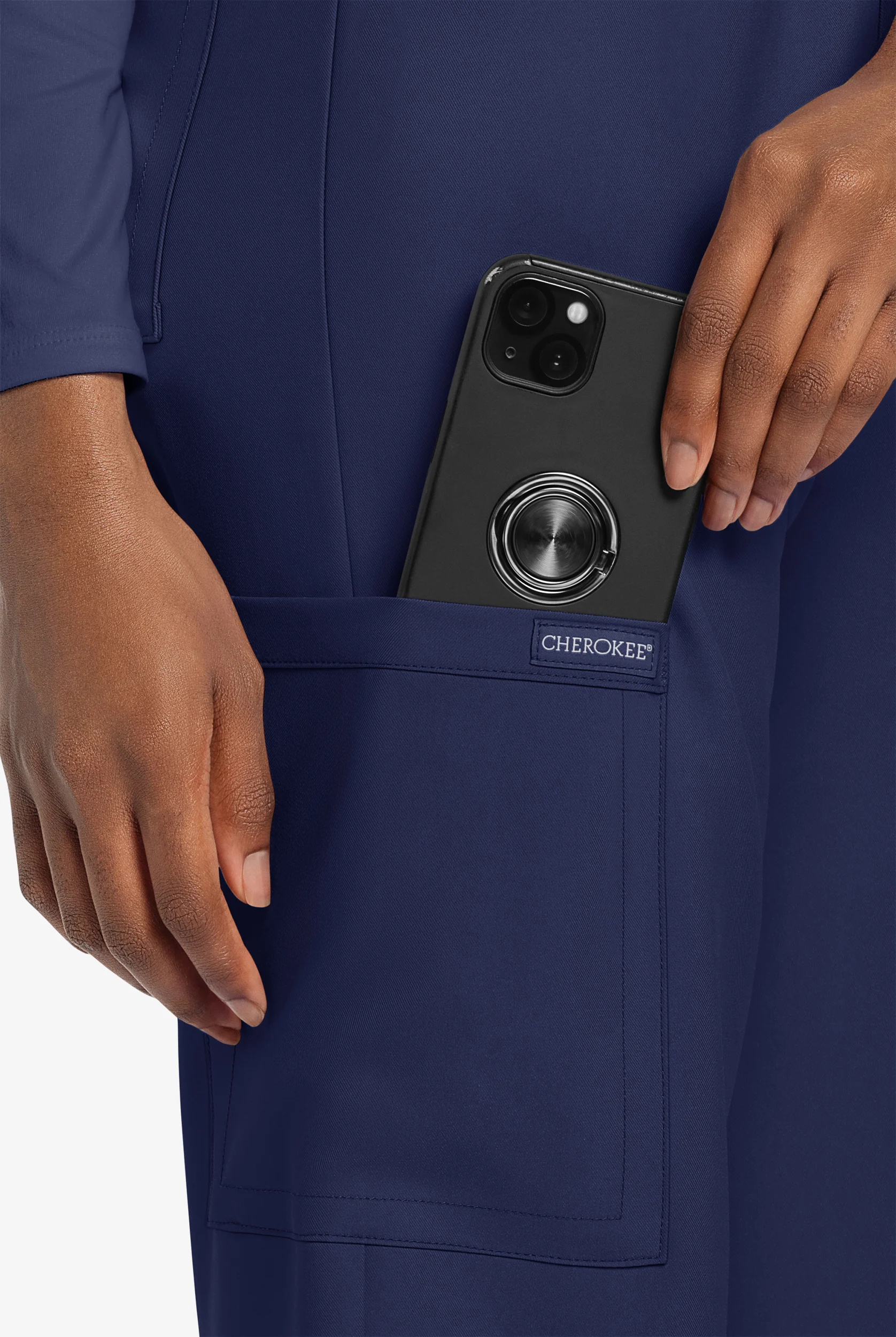 Cherokee Workwear Originals Ultra Unisex 3-Pocket Drawstring Straight Leg Scrub Pants - Tall