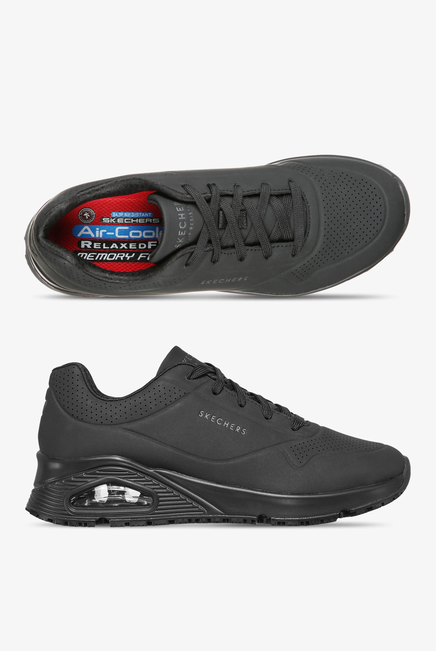 Zapatillas deportivas Skechers Work Uno Sr con cordones para mujer