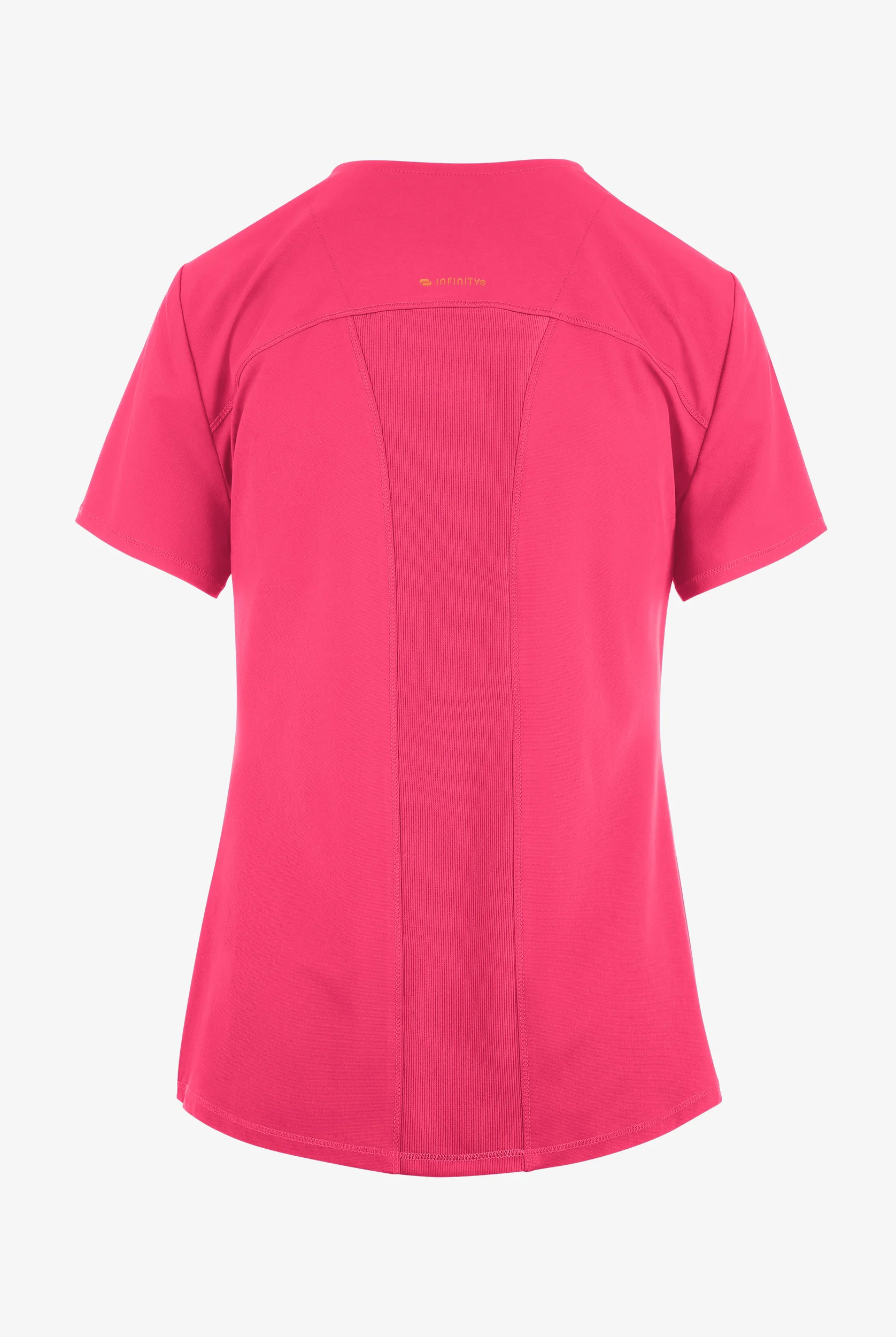 Infinity GNR8 Women's 1-Pocket STRETCH Rib-Knit Rounded V-Neck Scrub Top