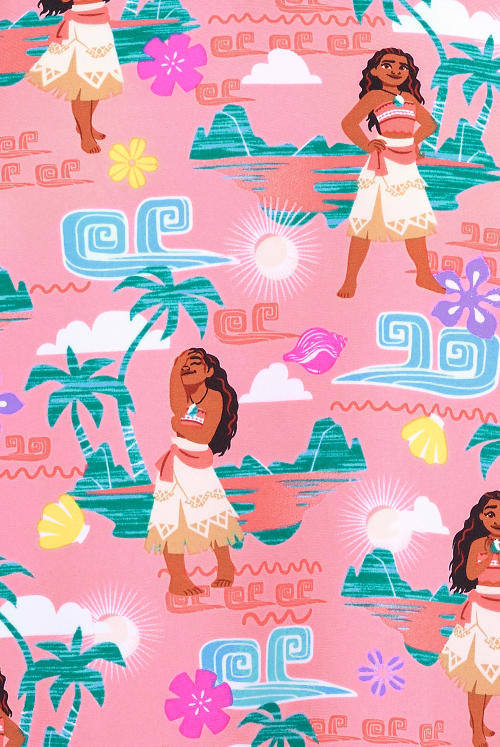 Blusa m&eacute;dica estampada Tooniforms Disney's The Sea Is Calling STRETCH con cuello en V y 2 bolsillos para mujer