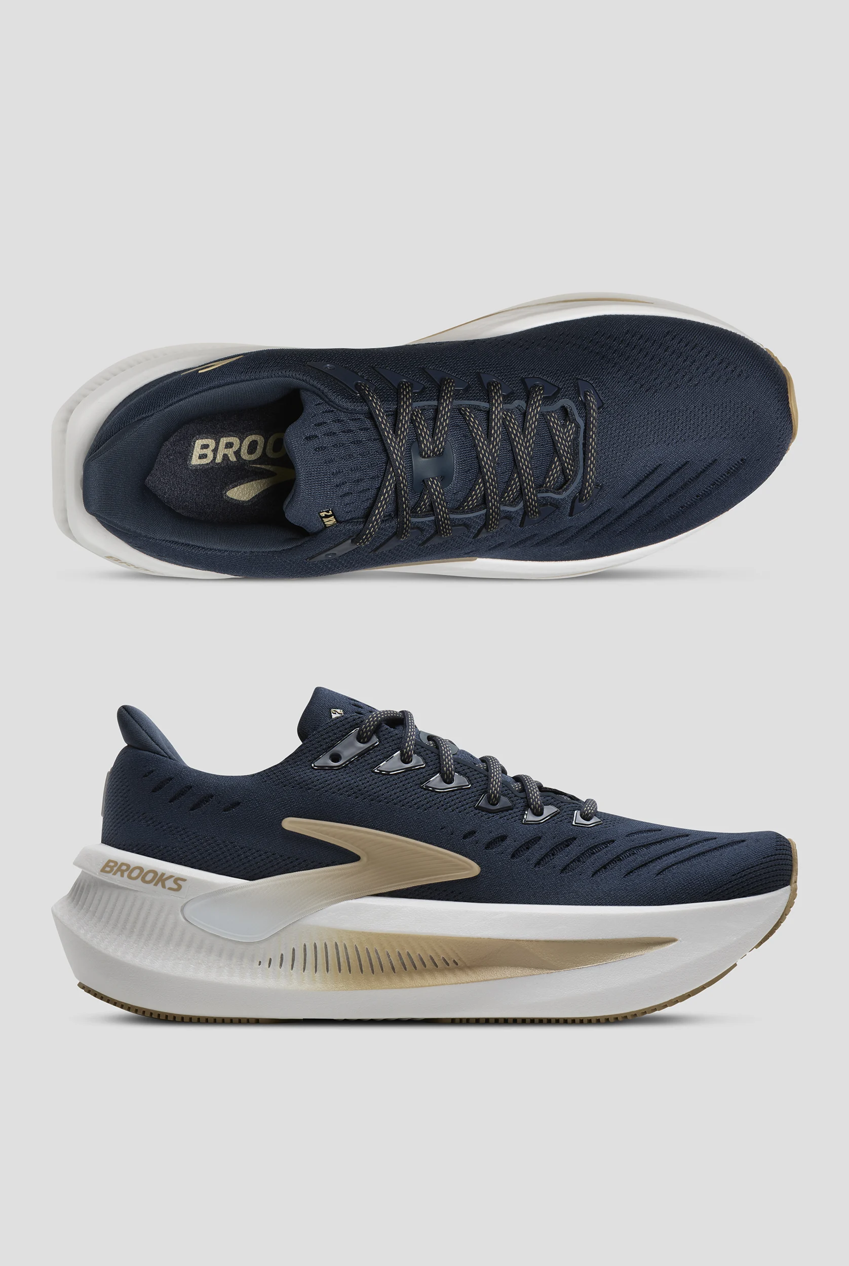 Brooks Men's Glycerin Max 2 Spellbound/Starfish/White Athletic Lace Up Shoes