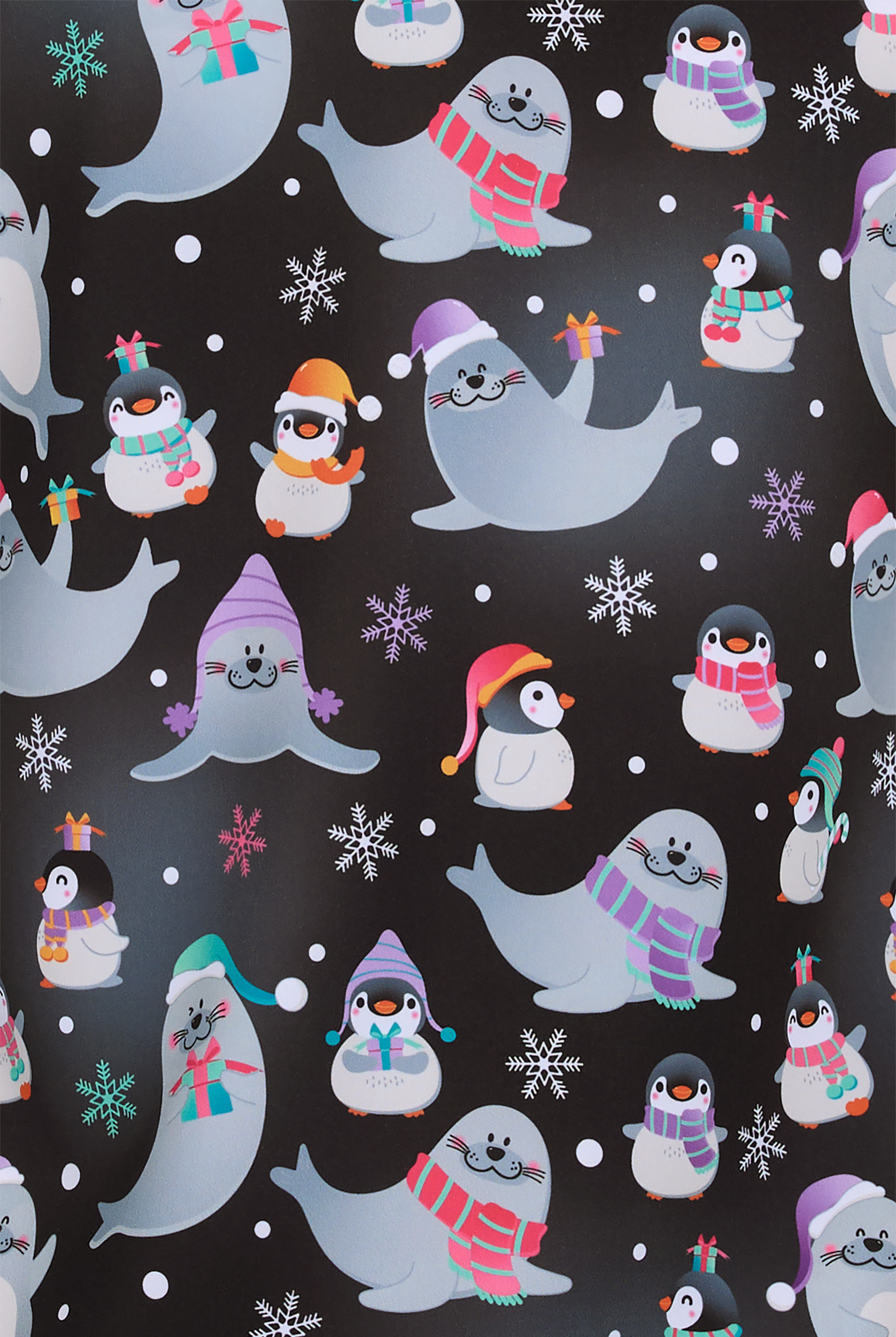 Blusa médica estampada Zavate Ava Therese Arctic Friends STRETCH con cuello en V y 2 bolsillos para mujer