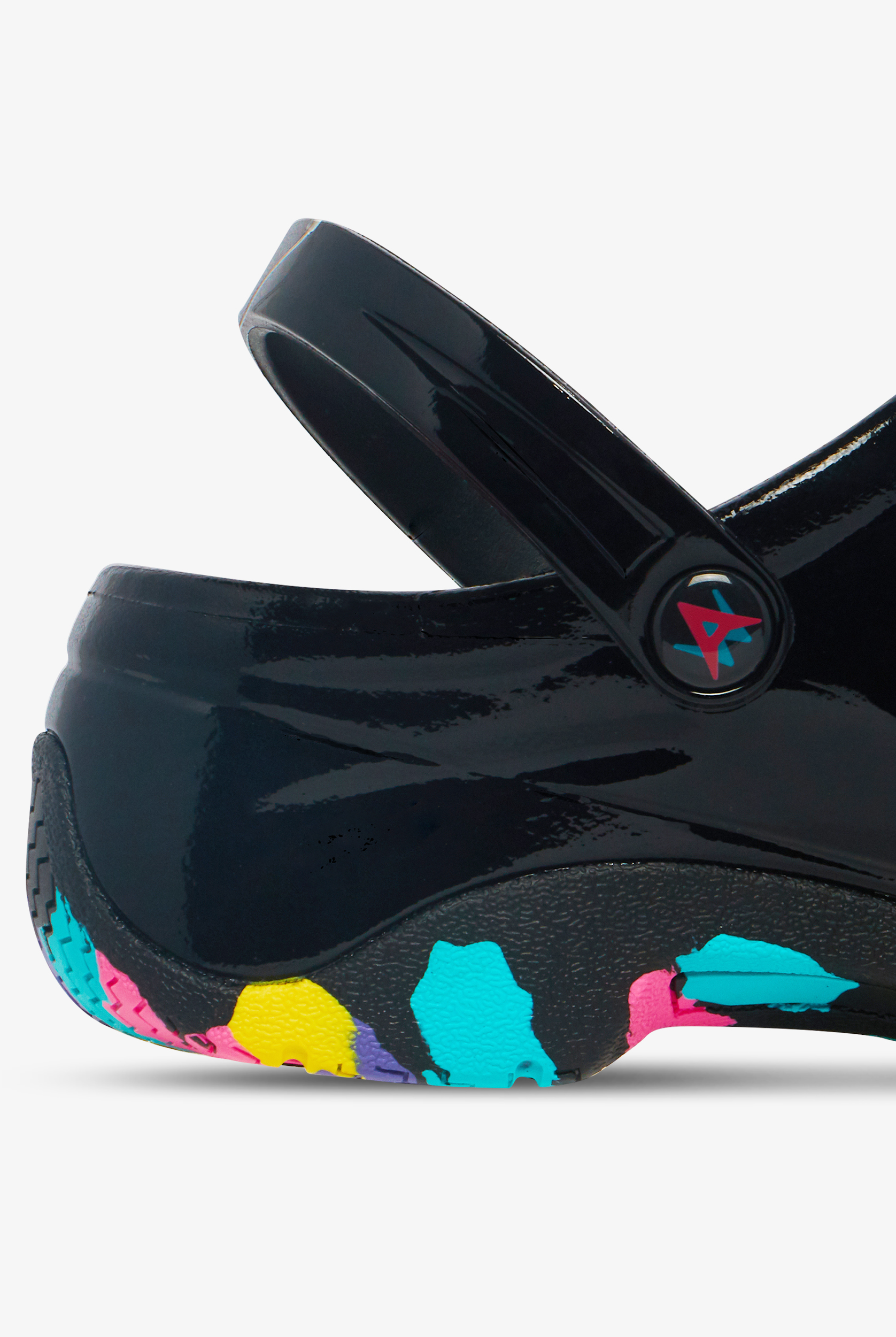 Anywear Women's Zone Sole Focus Black Patent Clogs