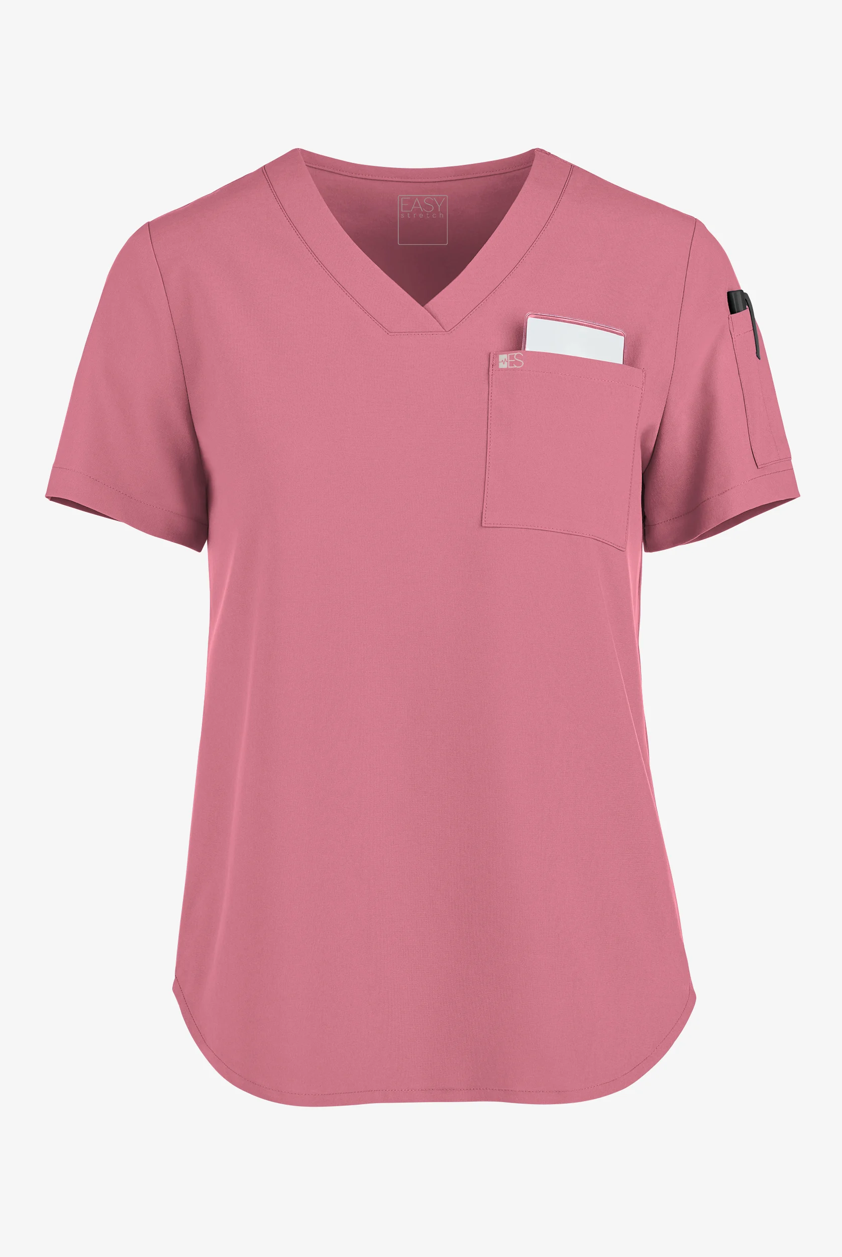 Easy STRETCH Chloe Women's 3-Pocket V-Neck Tuck-In Scrub Top