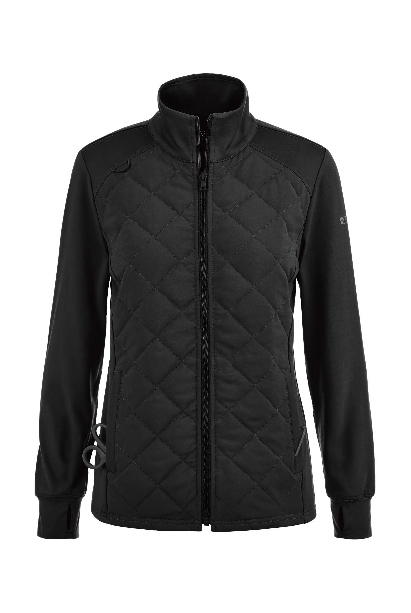 Easy STRETCH Keira Women's 2-Pocket Quilted Long Sleeve Scrub Jacket