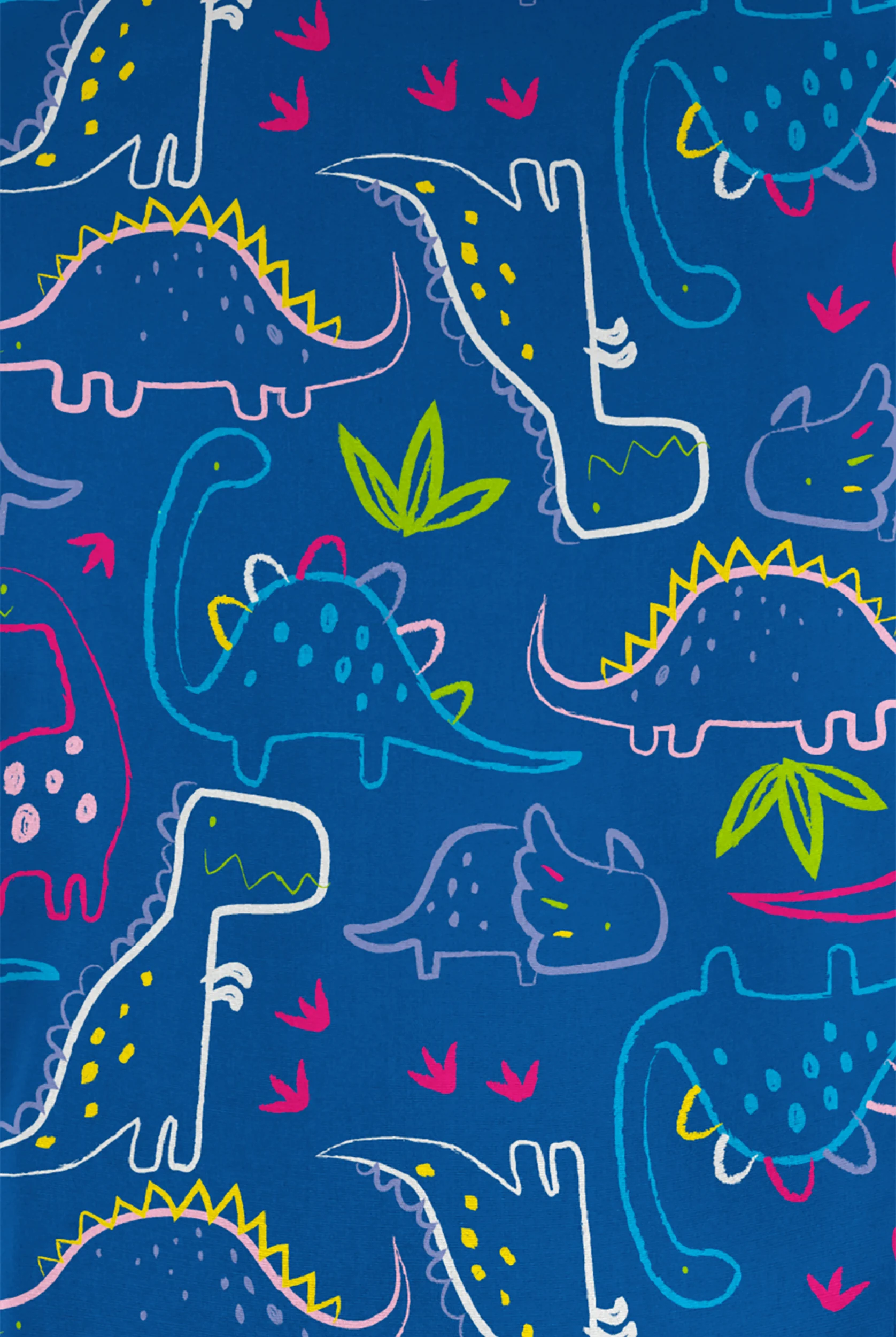 Happy Scrubs Dino Park Royal Women's 7-Pocket Rounded V-Neck Print Scrub Top