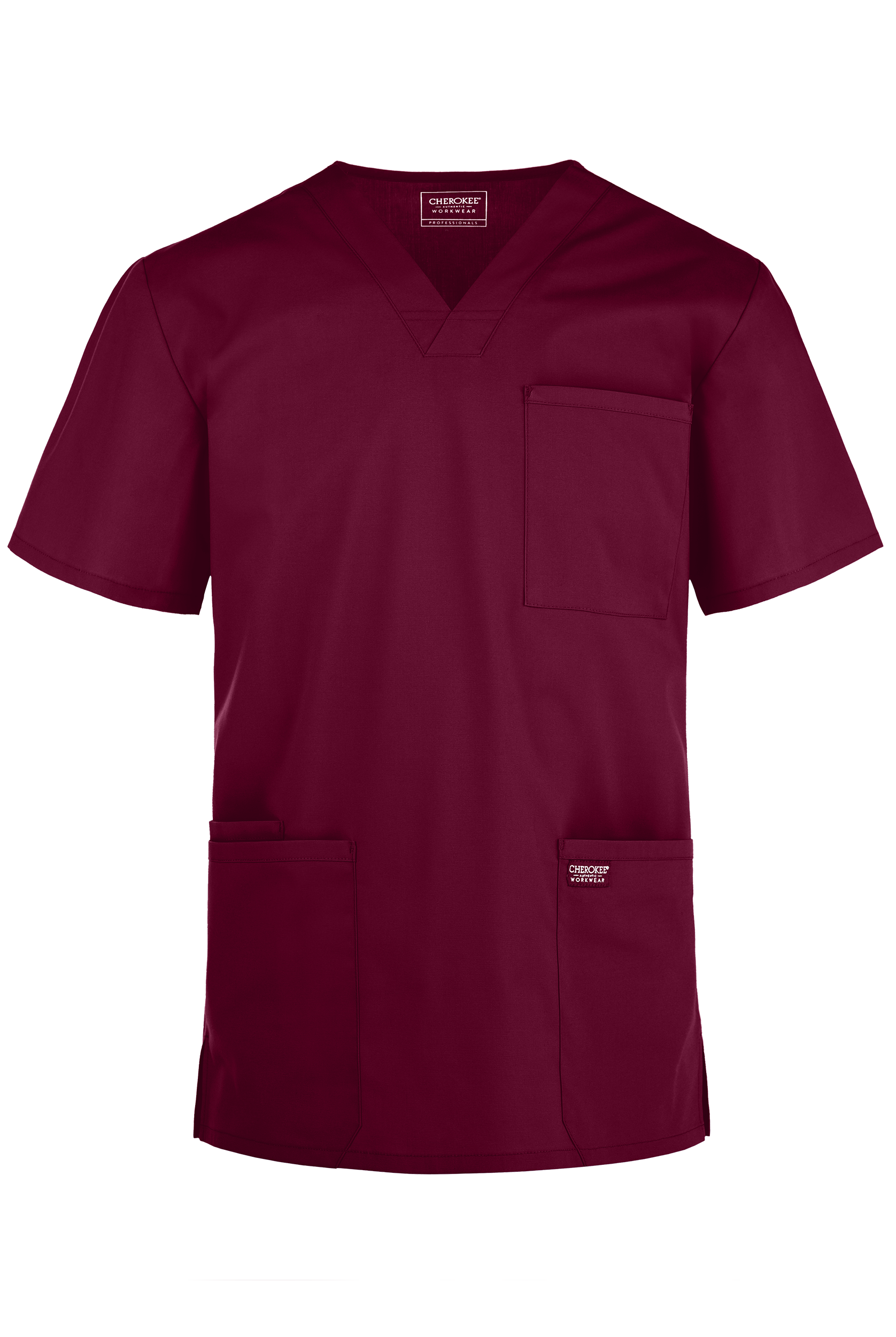 Cherokee Workwear Professionals Men's 4-Pocket STRETCH V-Neck Scrub Top