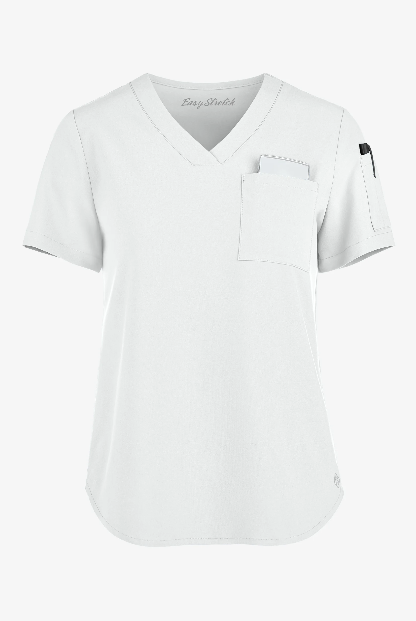 Easy STRETCH Chloe Women's 3-Pocket V-Neck Tuck-In Scrub Top