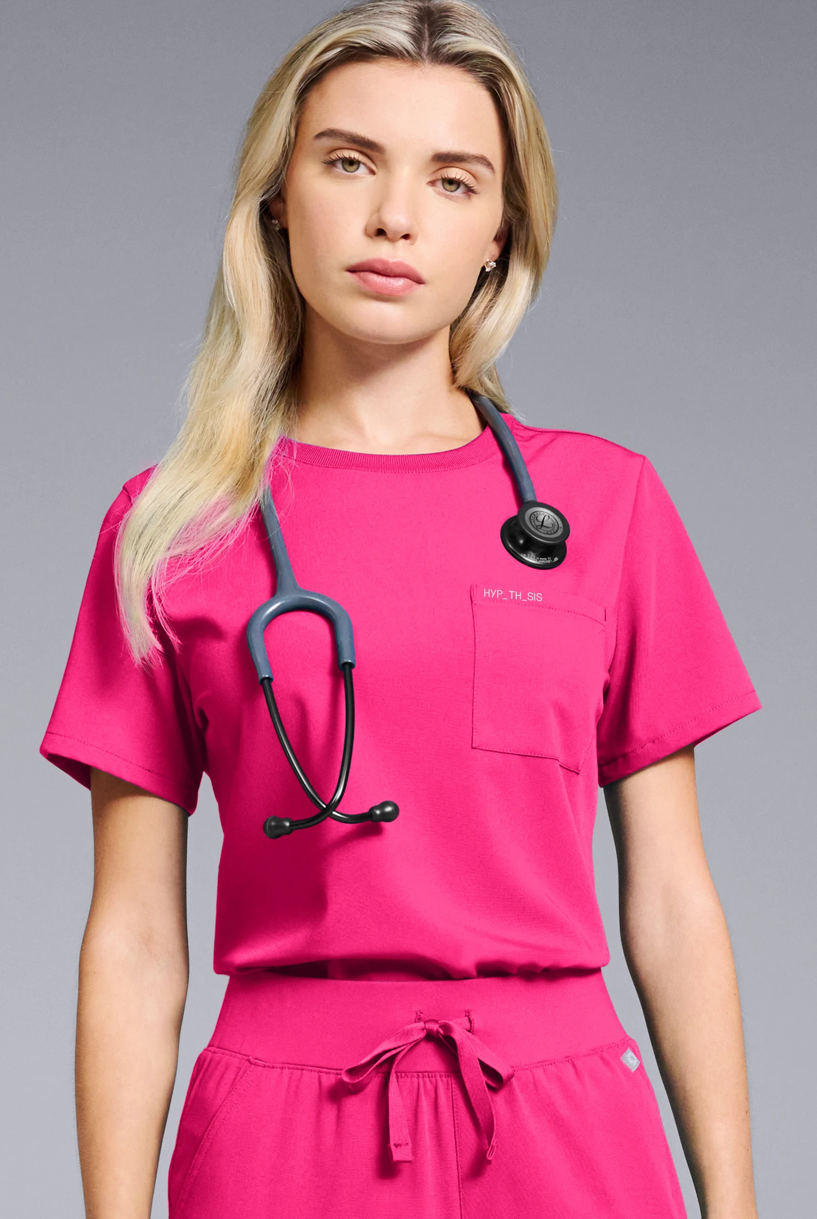 Hypothesis Women's Base Crew-Neck Tuck-In Scrub Top