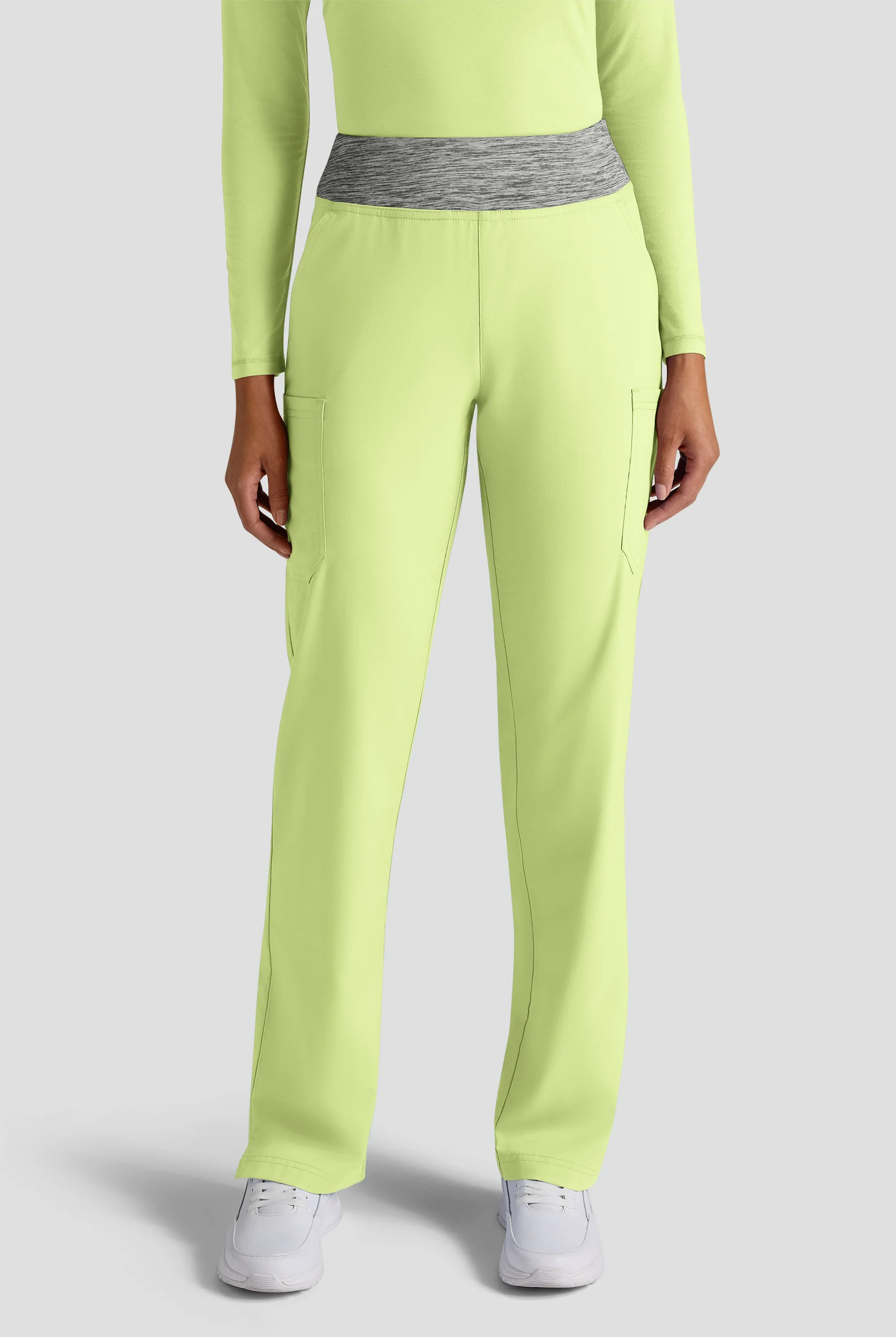 Butter-Soft STRETCH Women's 4-Pocket Knit Waistband Yoga Scrub Pants