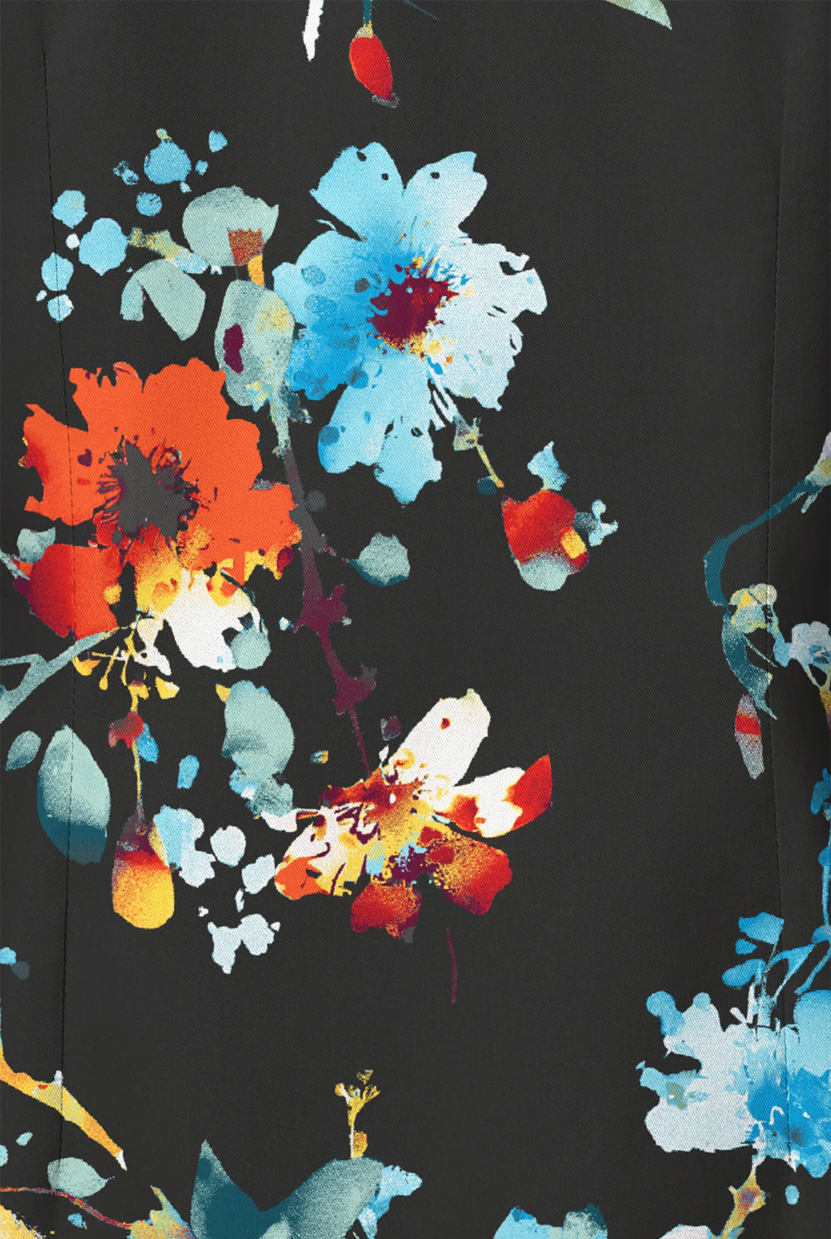 Chaqueta médica estampada UA Butter-Soft STRETCH Underwater Paradise Turquoise con mangas largas y botones a presión para mujer