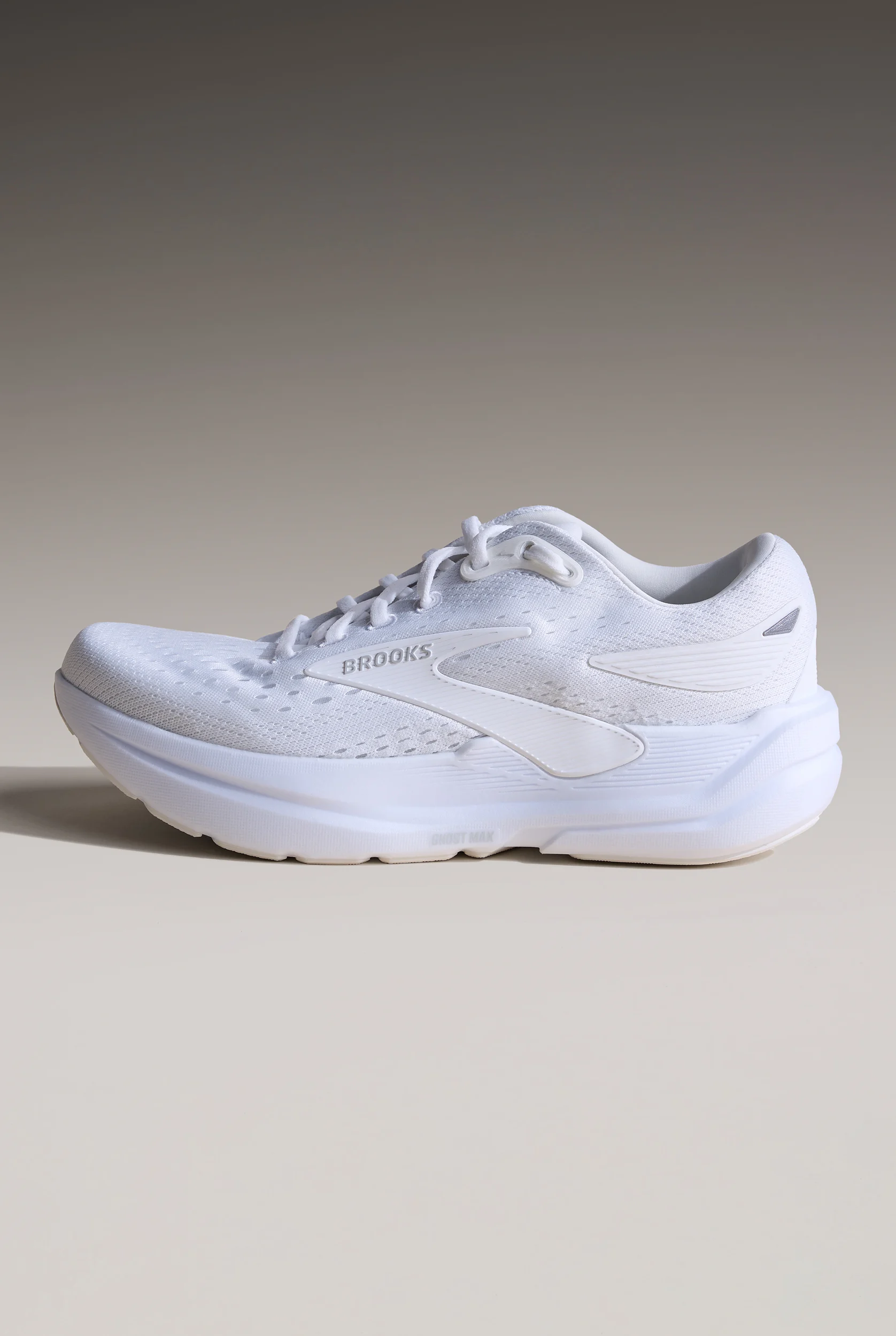 Brooks Women's Ghost Max 3 White/White Athletic Lace Up Shoes