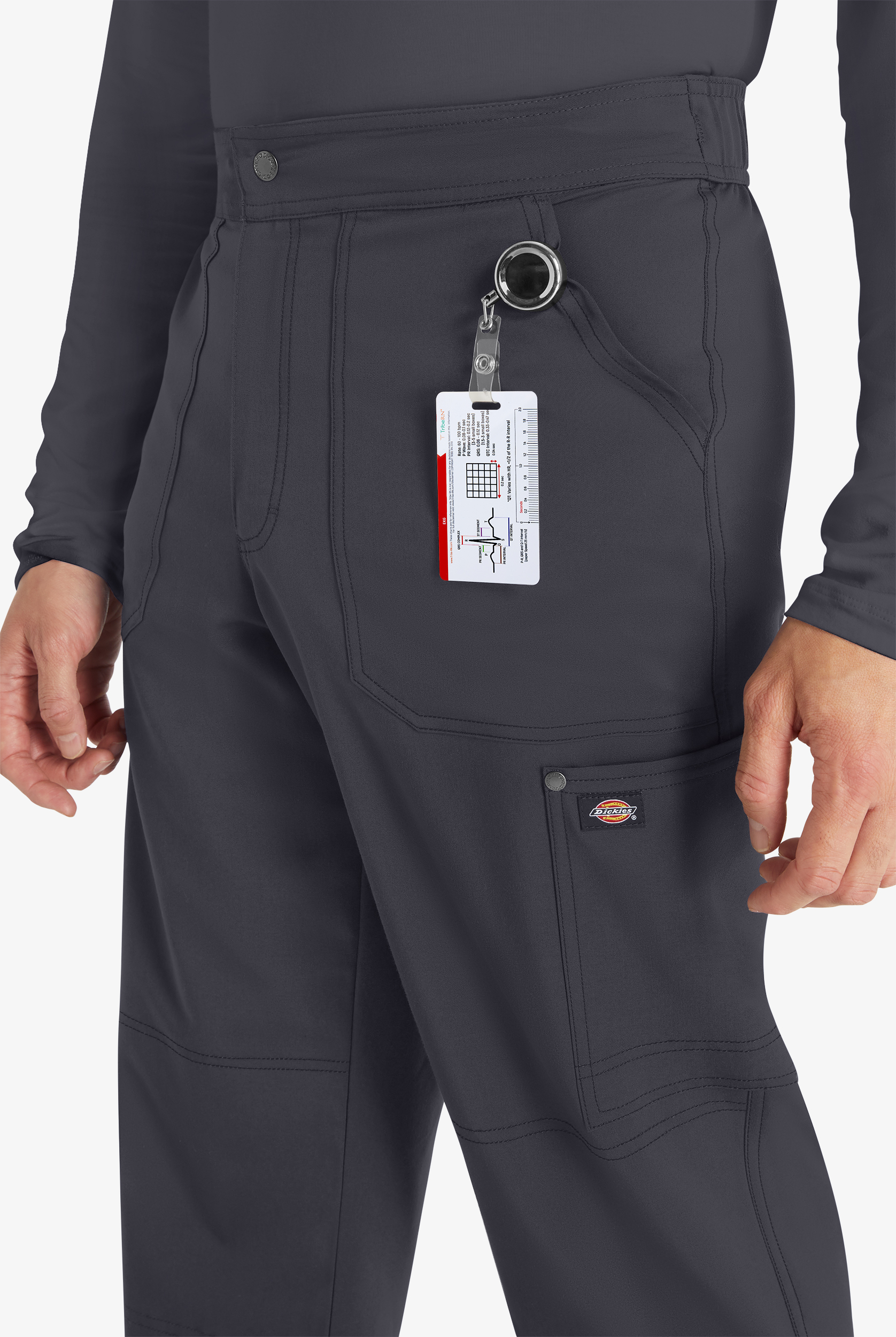 Dickies EDS NXT Men's 4-Pocket STRETCH Snap Fly Front Cargo Utilitarian Scrub Pants