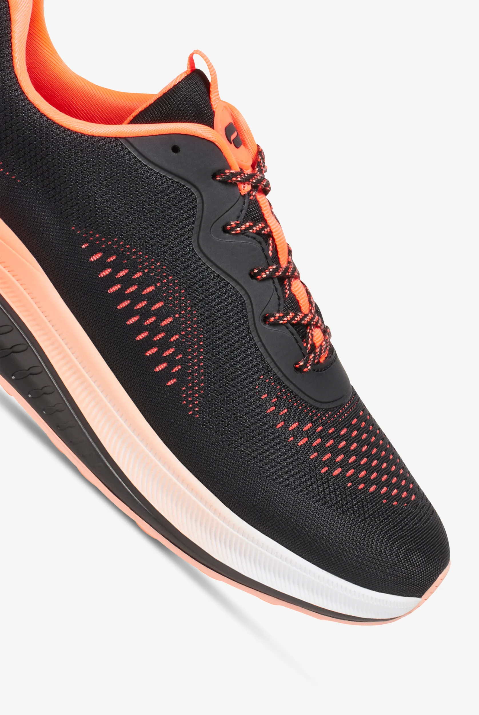 Zapatillas deportivas de enfermería Infinity by Cherokee Infinite Black/Neon Coral con cordones para hombre