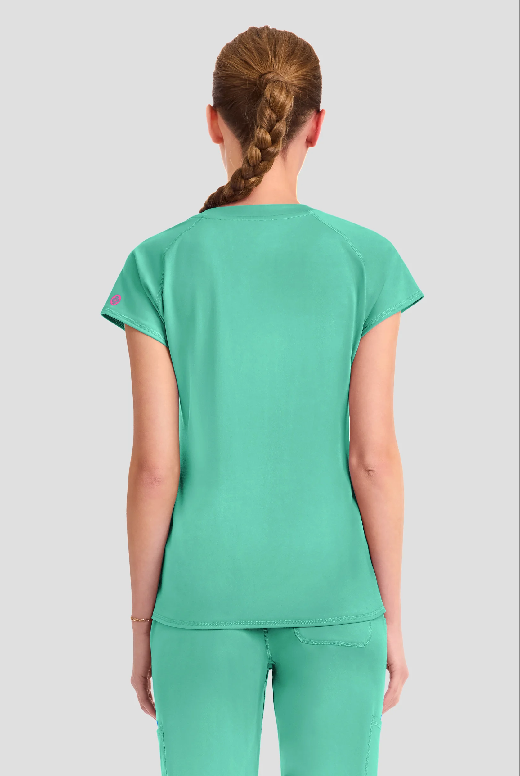 Med Couture Amp Knit Women's 3-Pocket STRETCH V-Neck Scrub Top