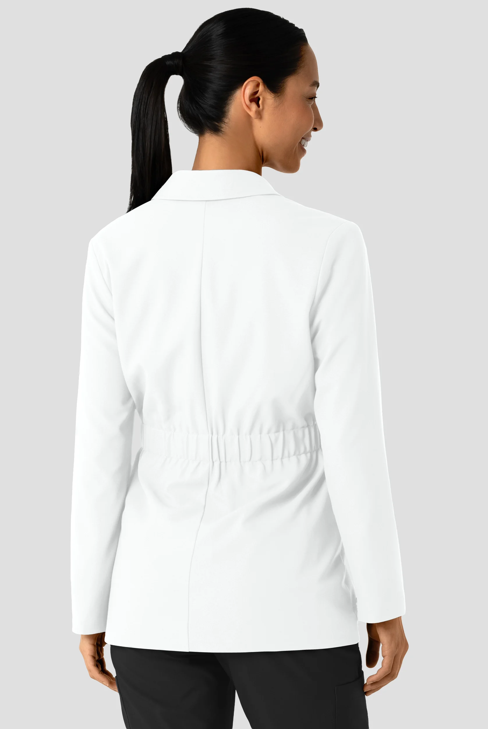 Wink Layers Women's 28 1/4"  4-Pocket Blazer Short Lab Coat