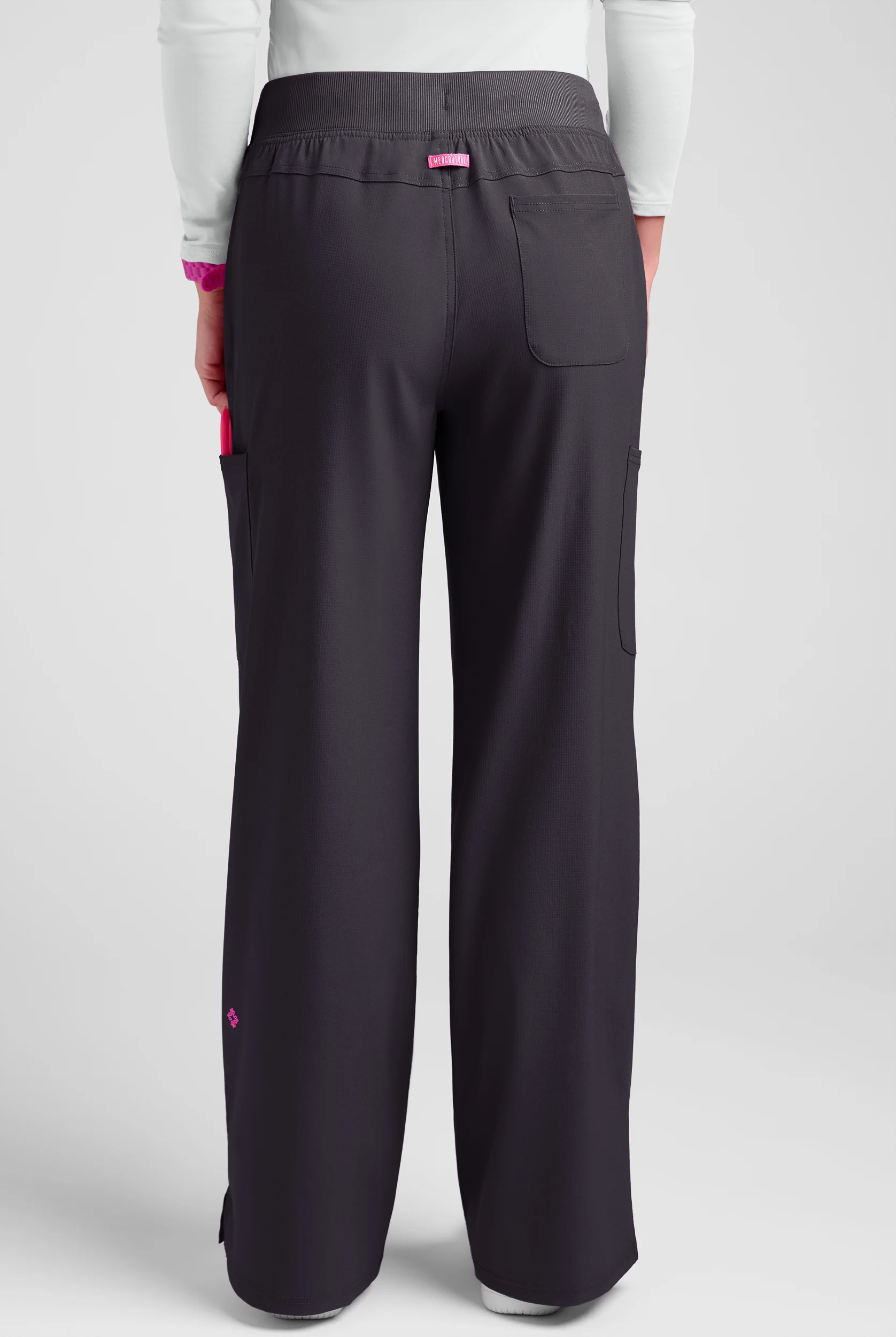 Med Couture Amp Women's 5-Pocket STRETCH High-Rise Wide Leg Cargo Scrub Pant - Tall