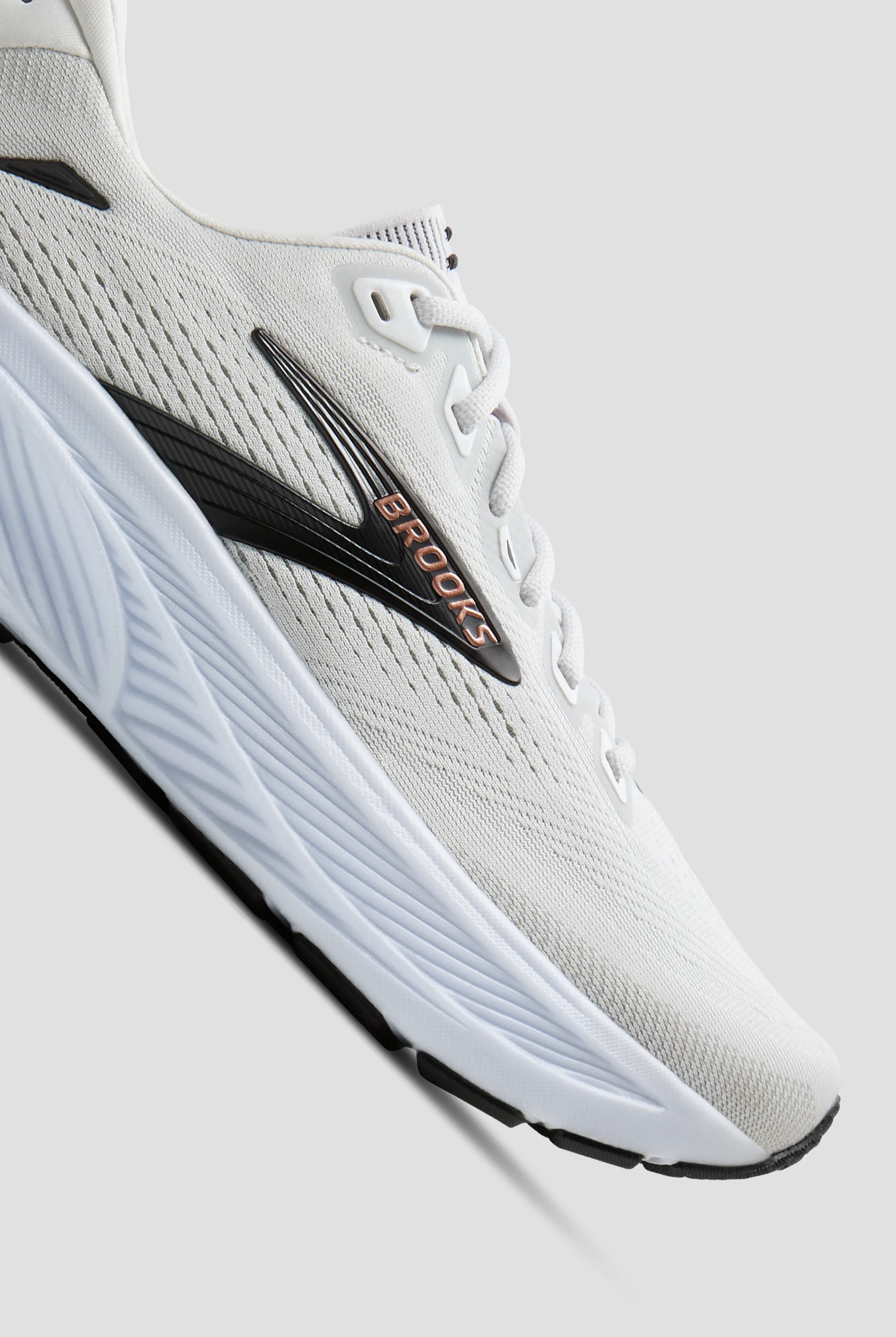 Zapatillas deportivas Brooks Ghost 18 White/Black/Rose Gold con cordones para mujer