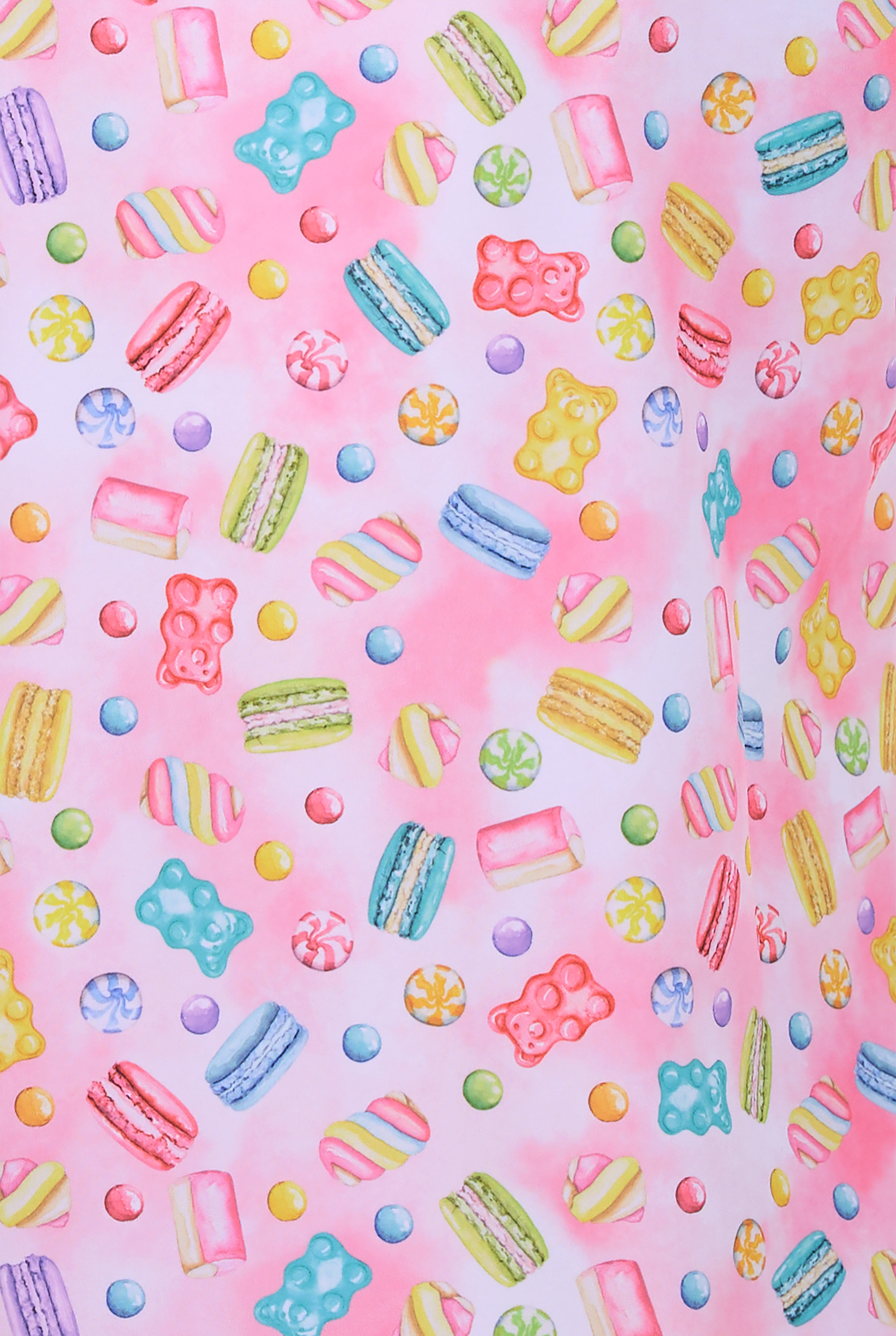 Zavate Ava Therese Candy Crushin Women's 2-Pocket STRETCH V-Neck Print Scrub Top