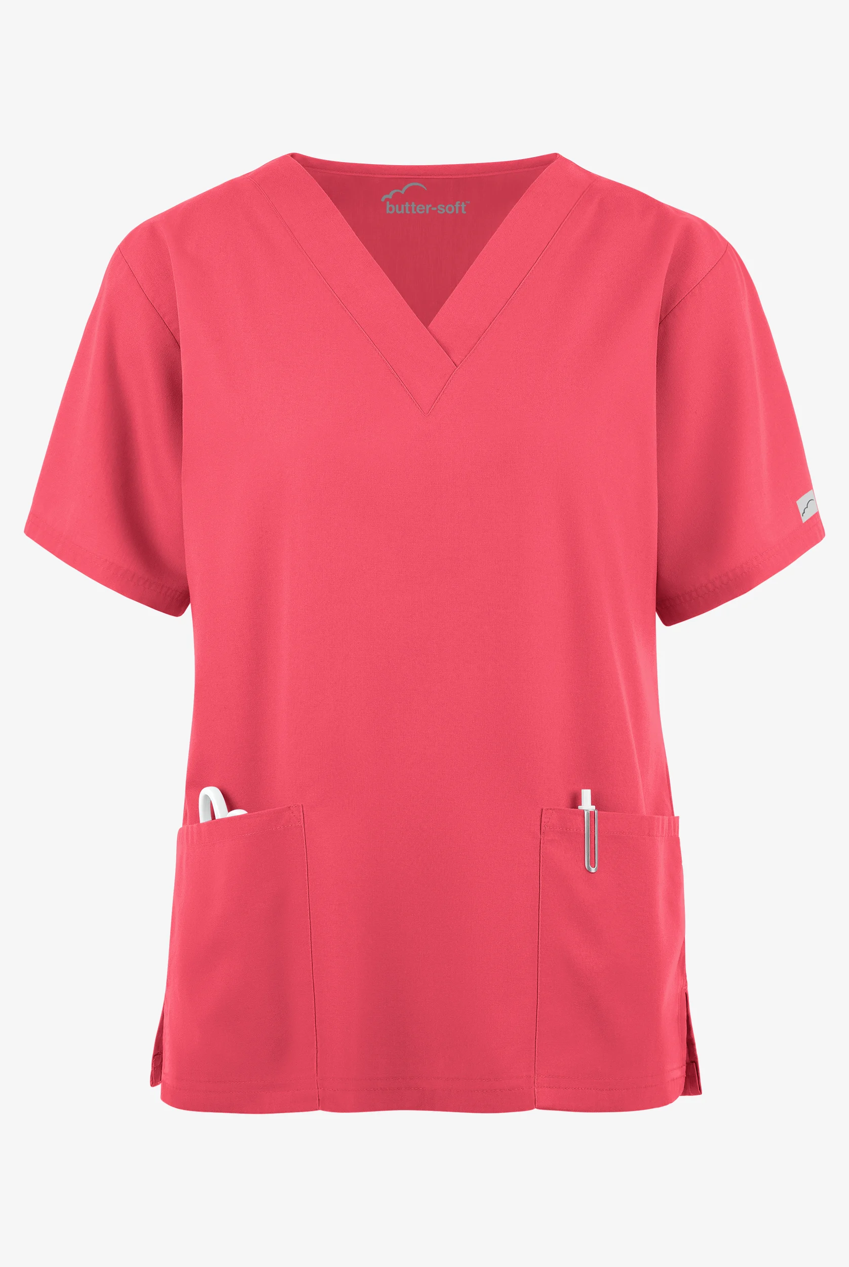 Butter-Soft Core Women's 2-Pocket V-Neck Scrub Top