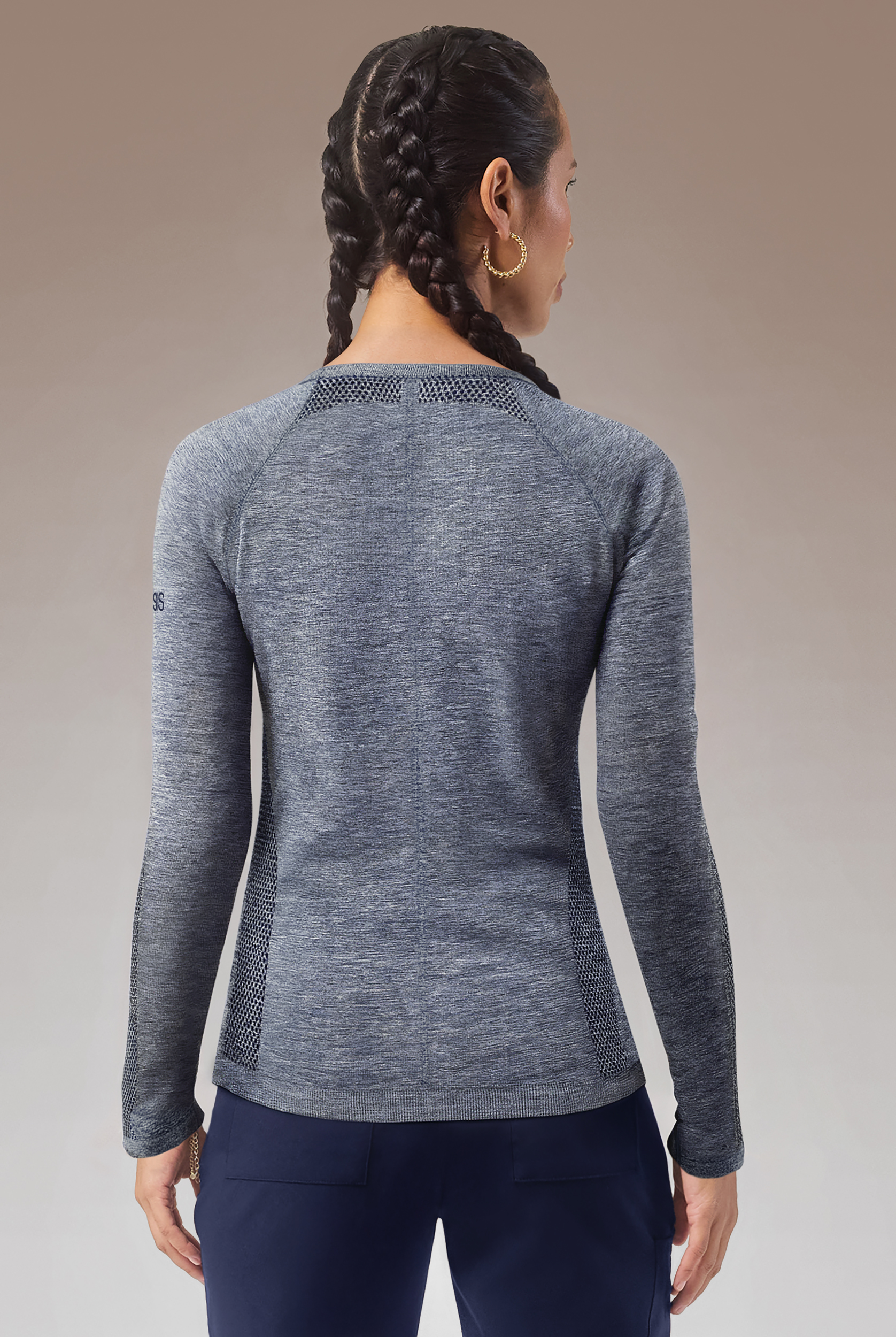 Hypothesis Inner K Contour Women's Long Sleeve Crew Neck Knit Underscrub