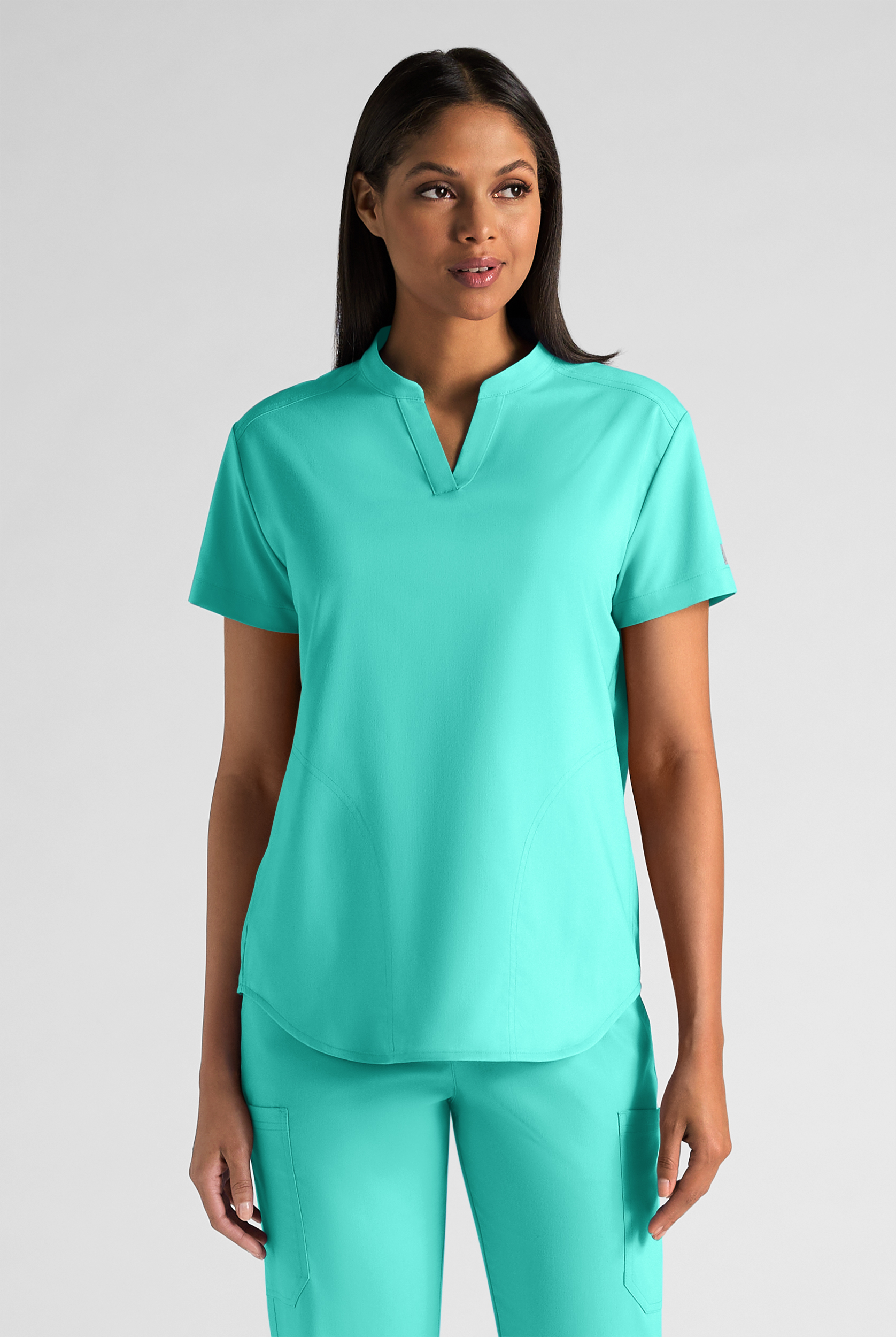 Butter-Soft STRETCH FLXTEK+ Women's 2-Pocket Oversized Henley Scrub Top