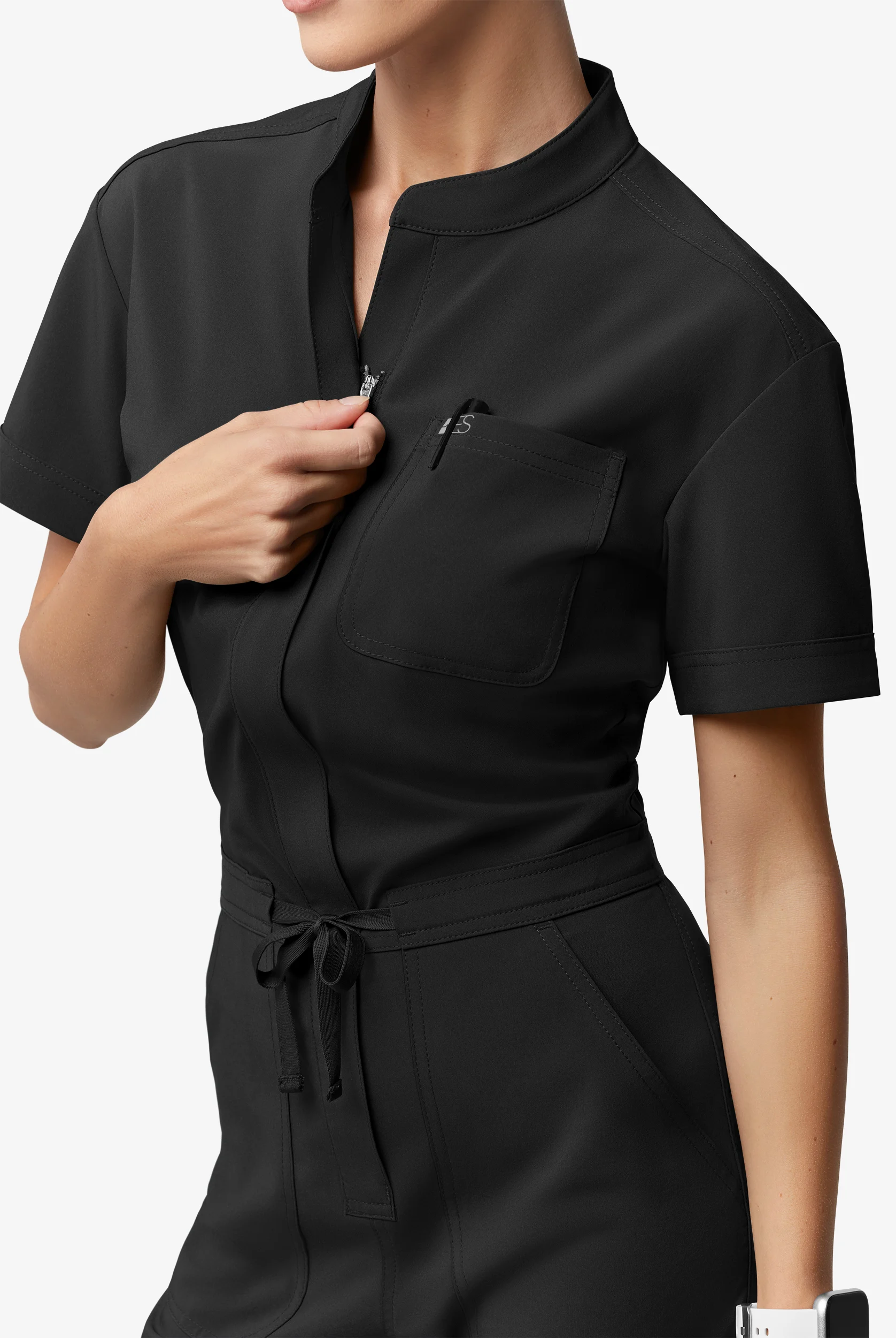 Easy STRETCH Allie Women's 6-Pocket Short Sleeve Jumpsuit
