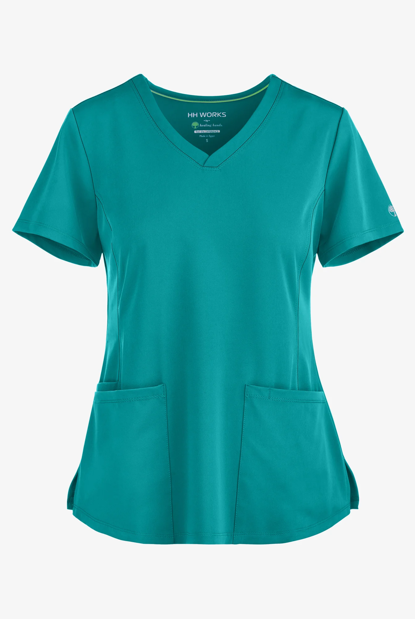 HH Works by Healing Hands Monica Women's 4-Pocket STRETCH V-Neck Scrub Top