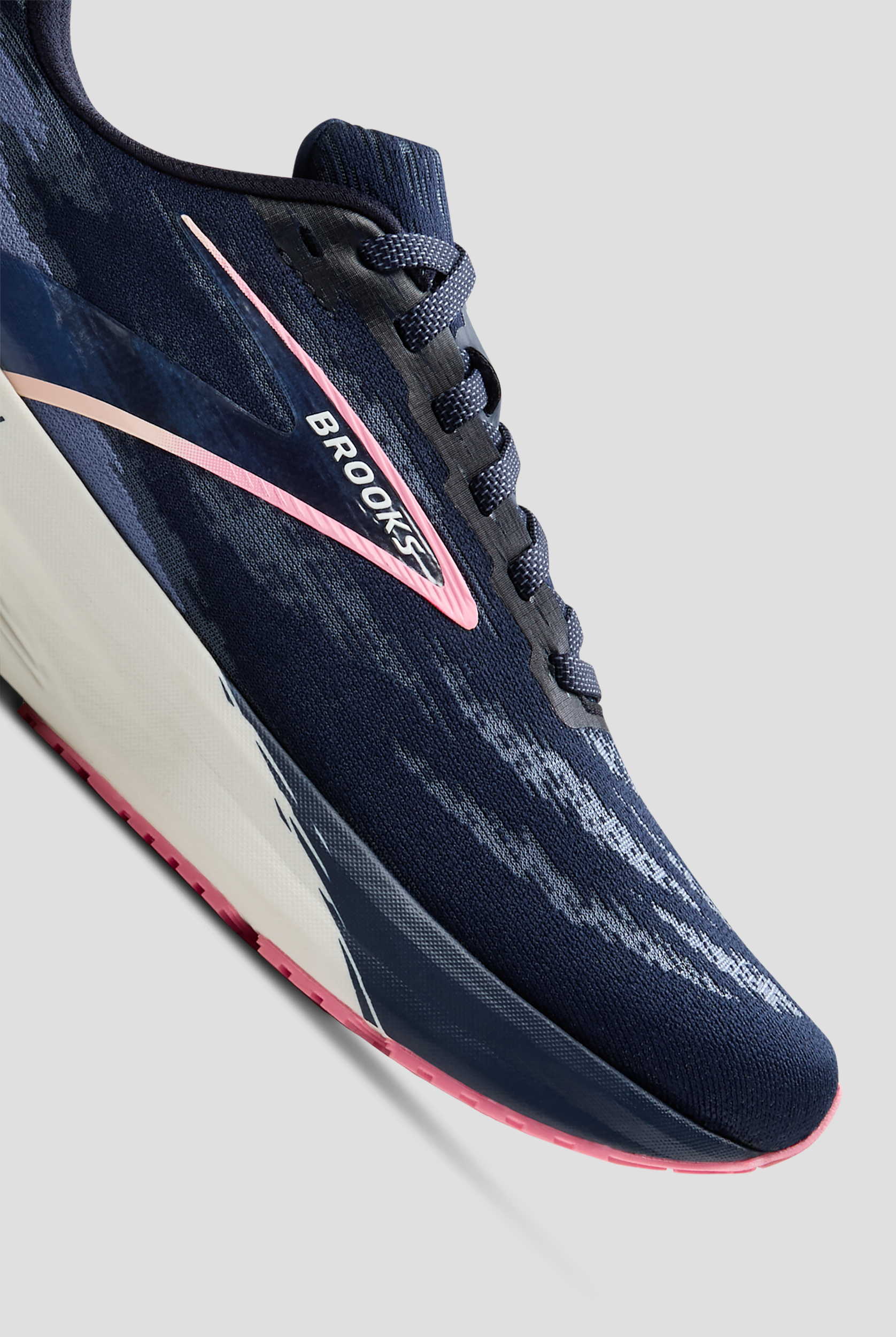 Zapatillas deportivas Brooks Launch 11 Peacoat/Blue/Peach con cordones para mujer