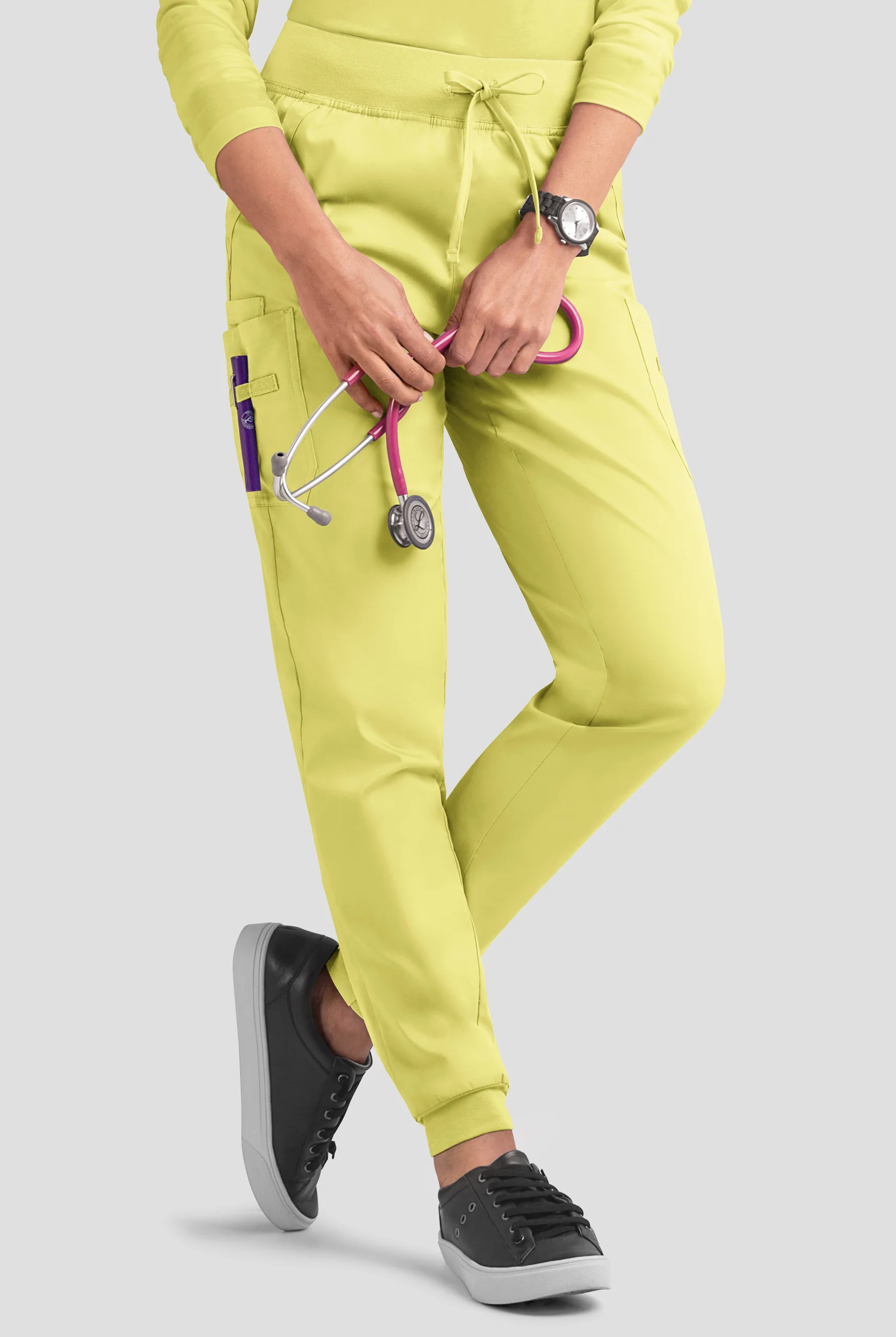 Butter-Soft STRETCH Women's 5-Pocket Cargo Jogger Scrub Pants - Petite