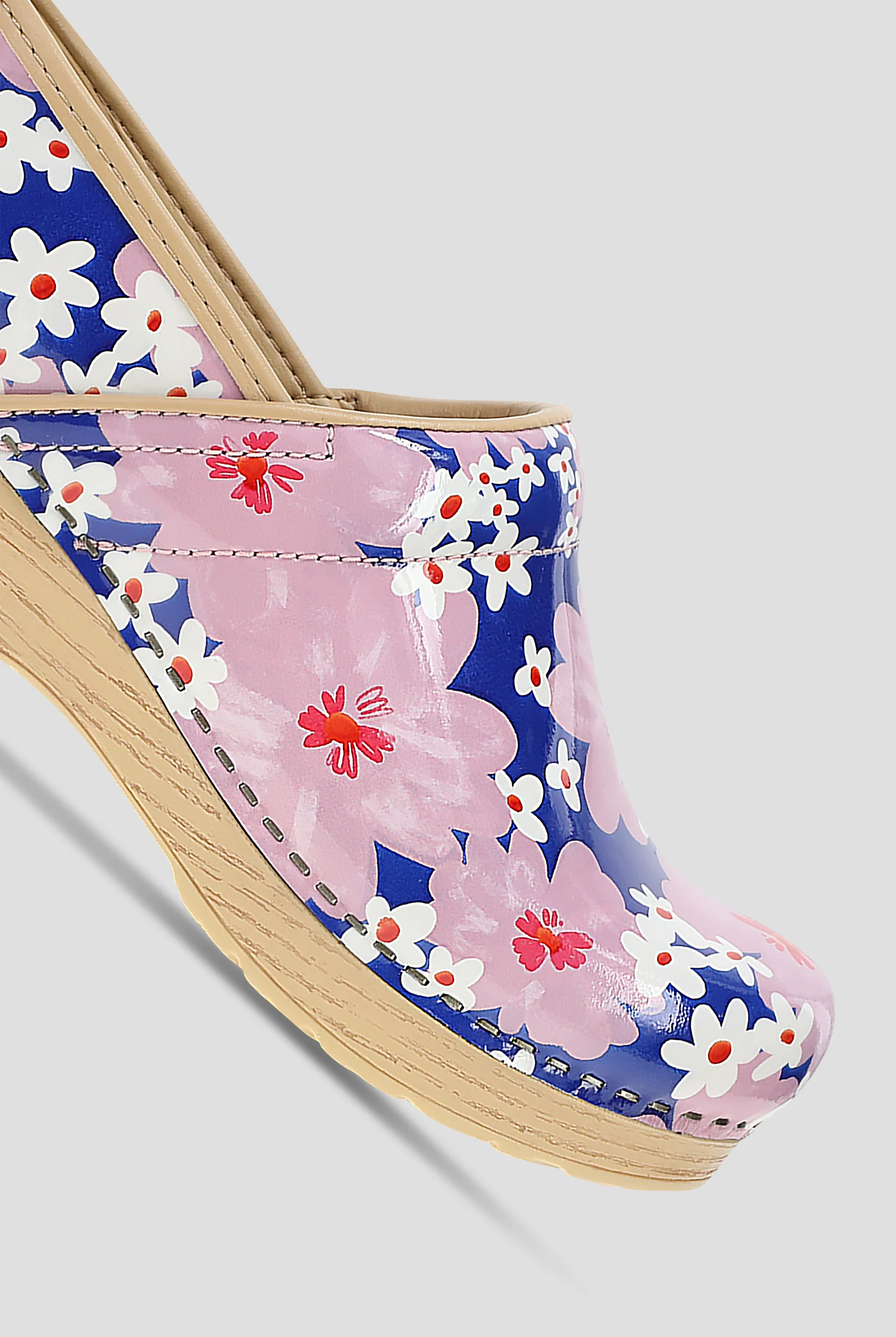 Dansko Women's Professional Pink Bloom Patent Clog