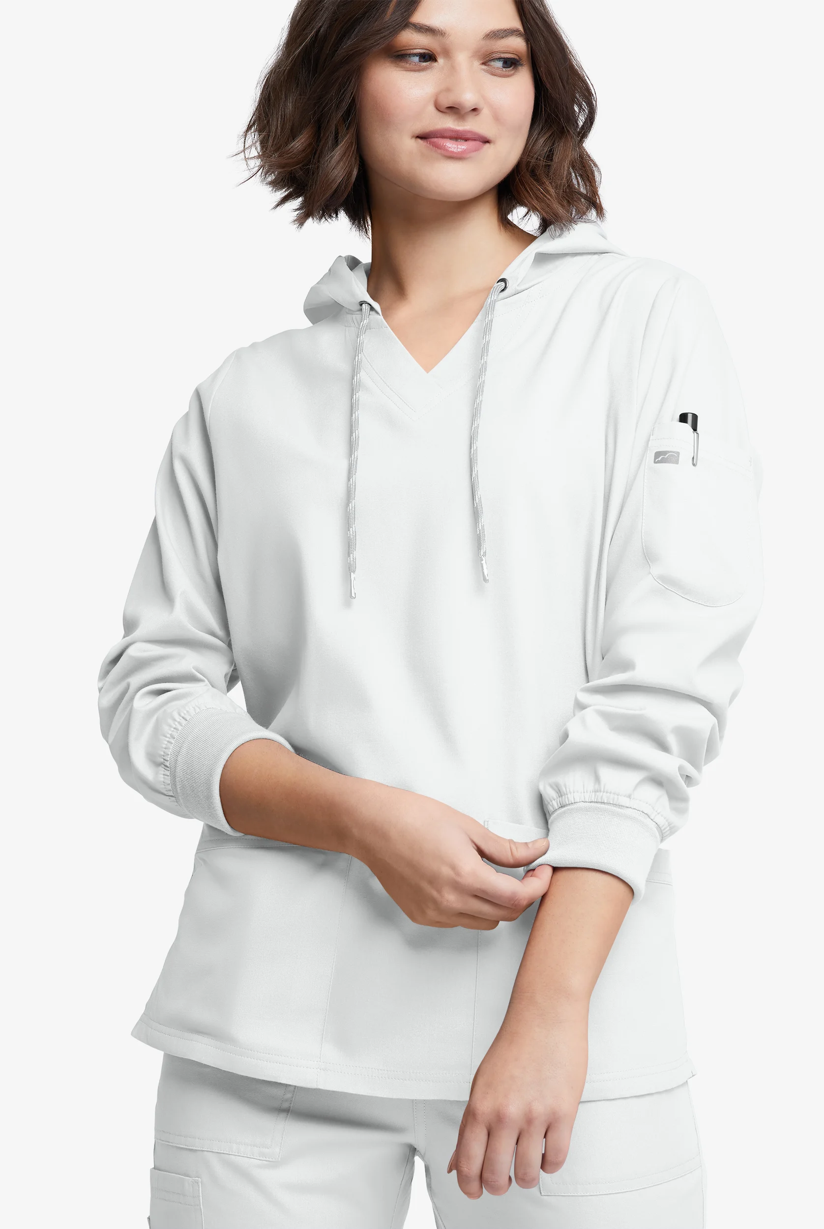 Strictly Scrubs Women's 5-Pocket Long Sleeve Pullover Hoodie