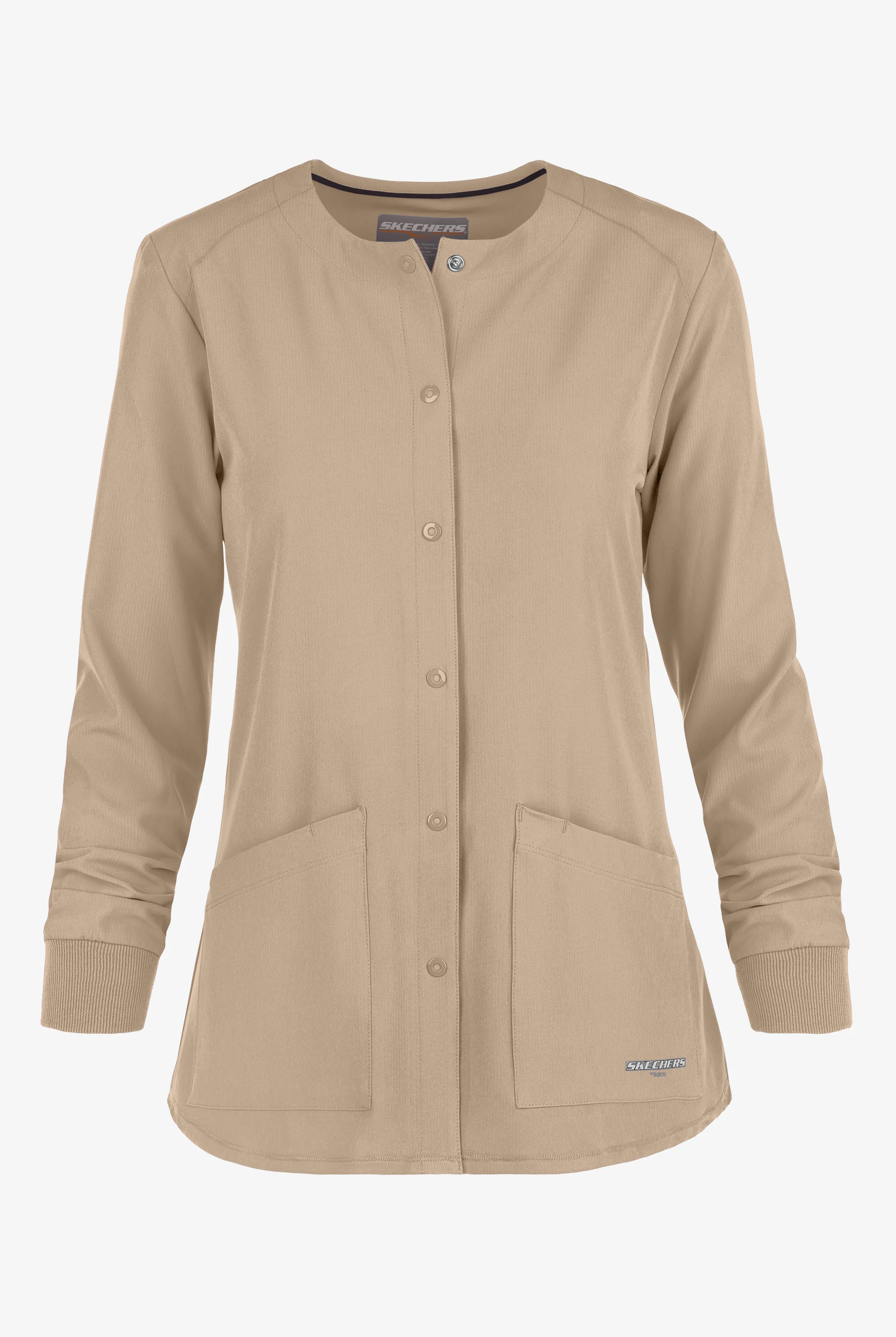 Skechers by Barco Stability Women's 2-Pocket STRETCH Warm-Up Scrub Jacket