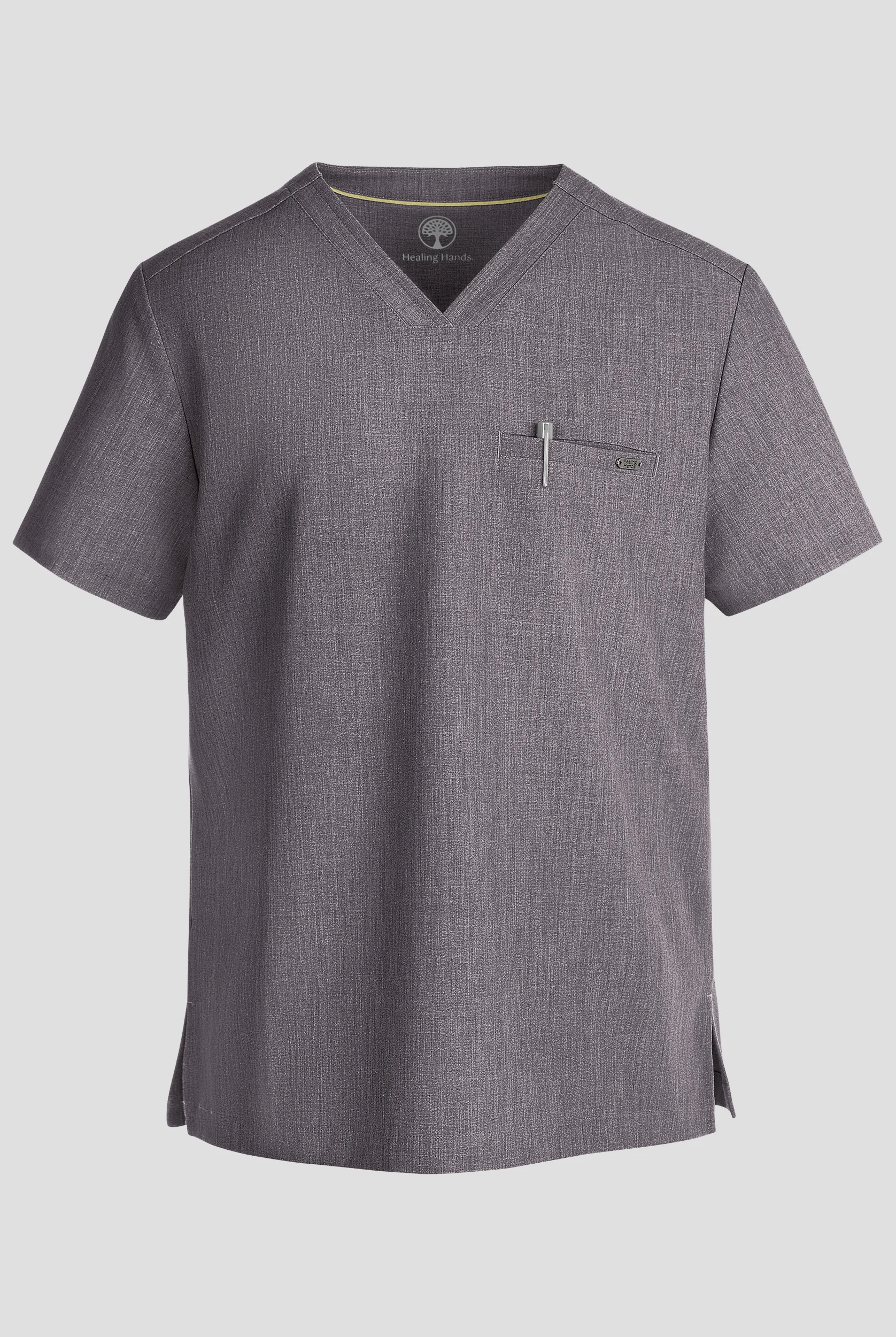 Healing Hands Quest Men's 1-Pocket STRETCH Tuck In V-Neck Scrub Top