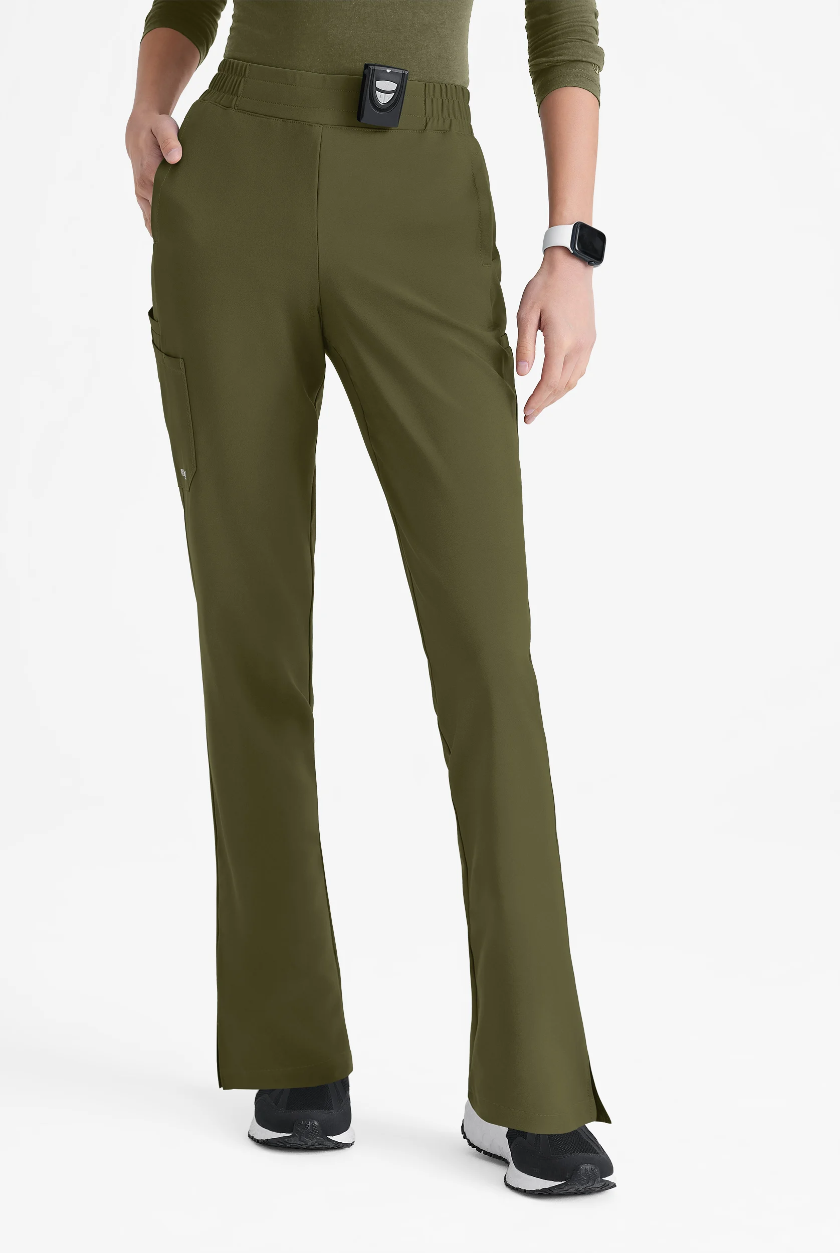 Pantalón médico Grey's Anatomy by Barco Evolve STRETCH Cosmo estilo cargo con 6 bolsillos para mujer