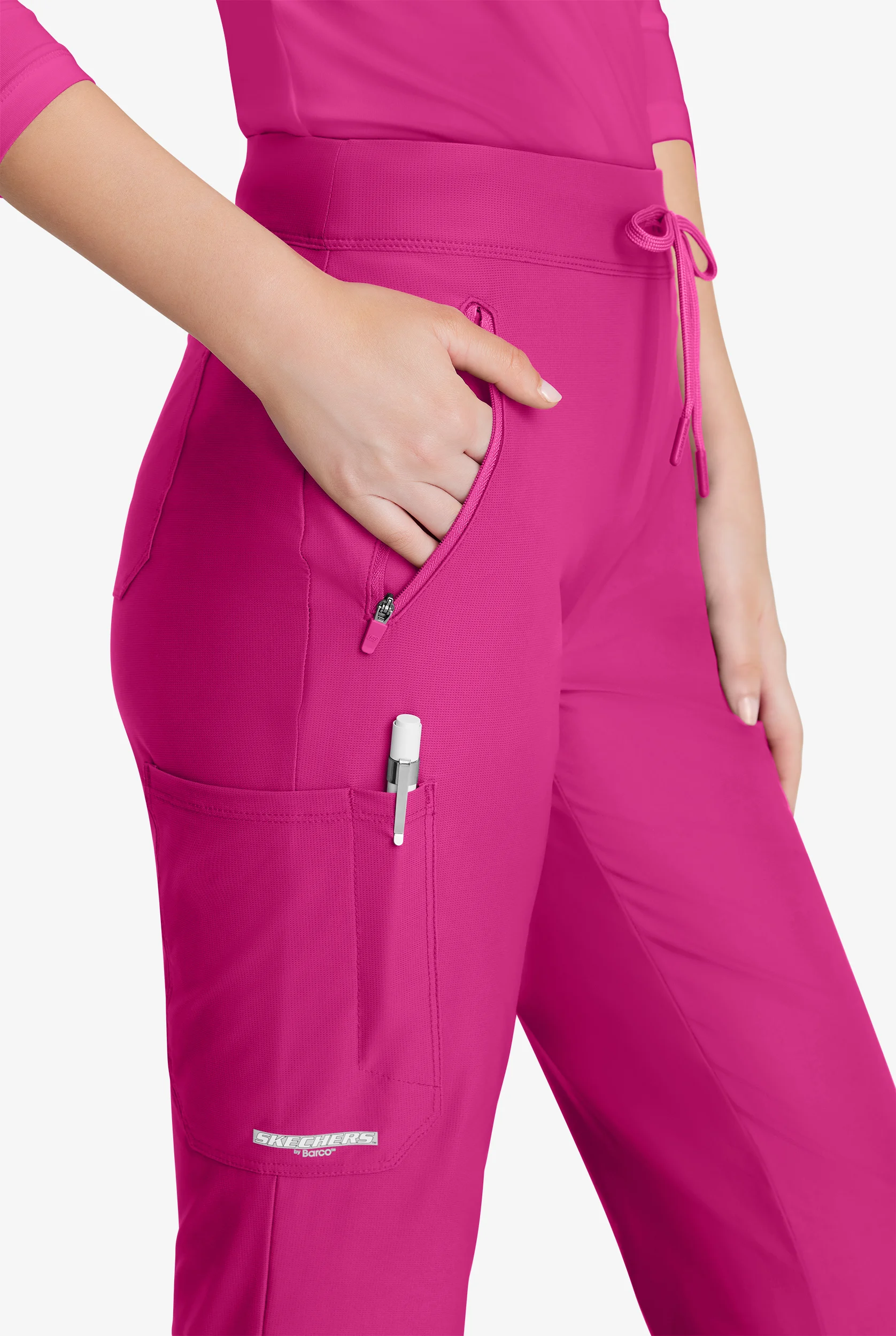 Skechers by Barco Slip-ins Glide Women's 4-Pocket STRETCH Fit & Flare Scrub Pants