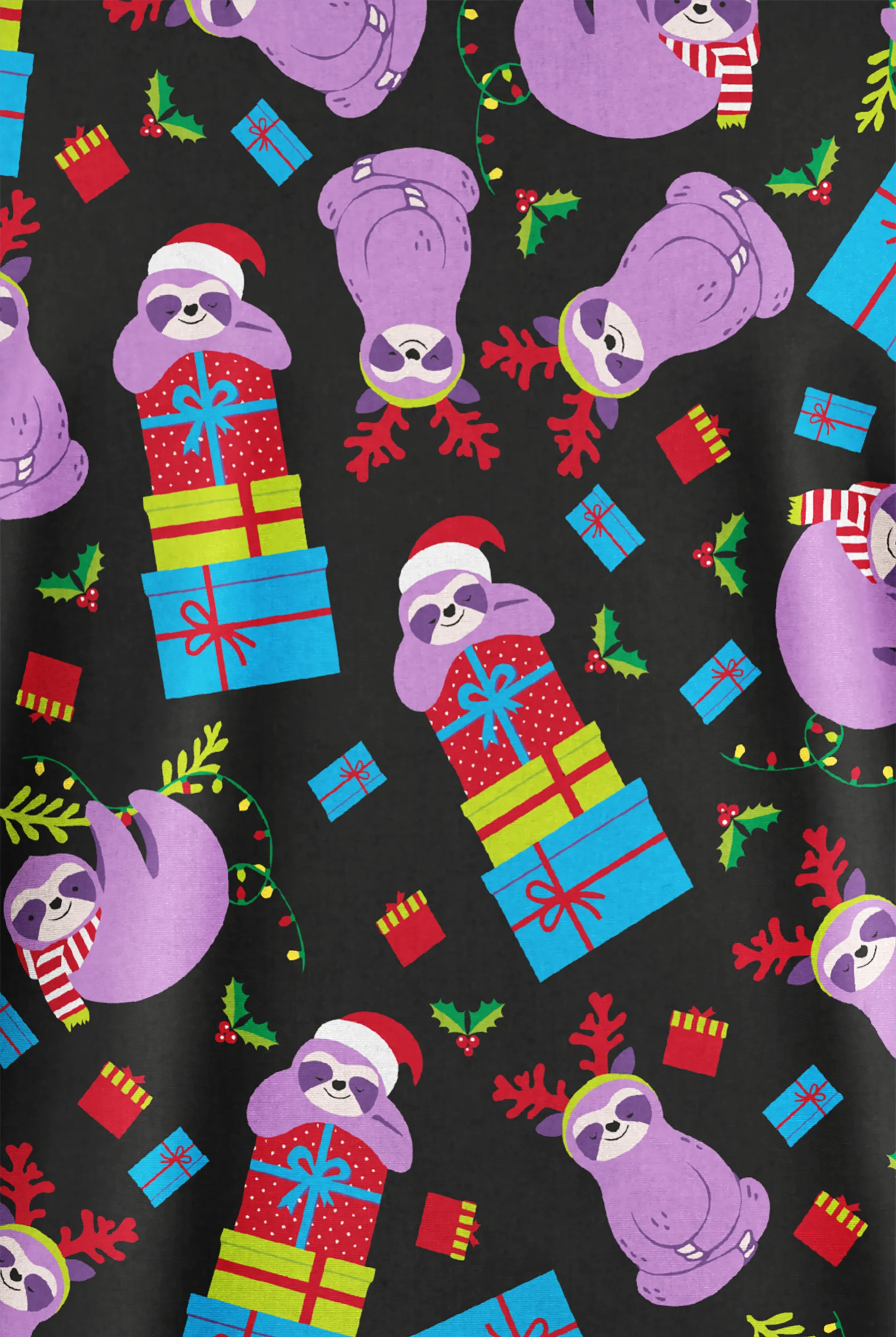 Butter-Soft Originals Gift Exchange Women's 2-Pocket V-Neck Print Scrub Top