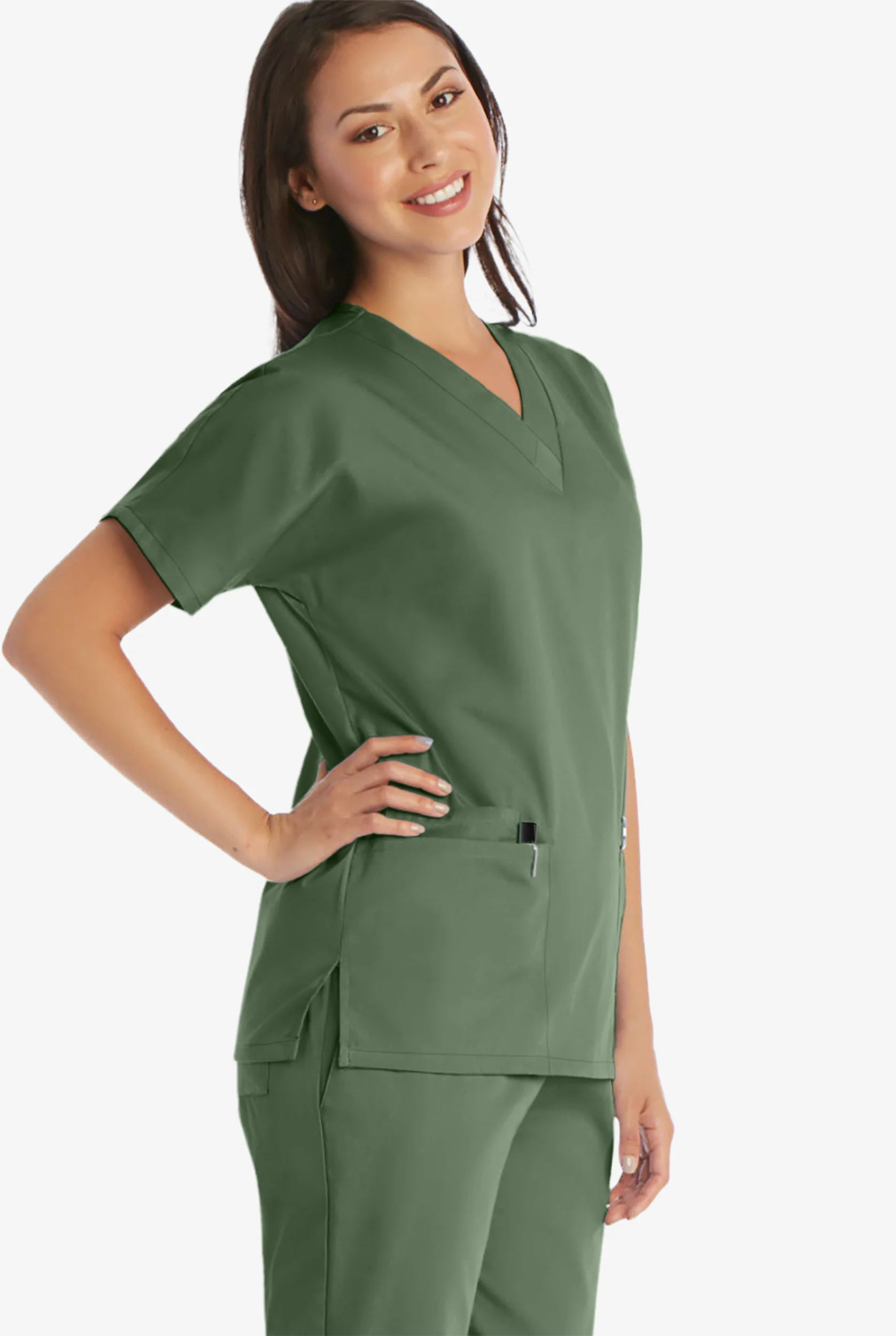 Cherokee Workwear Women's 3-Pocket V-Neck Scrub Top