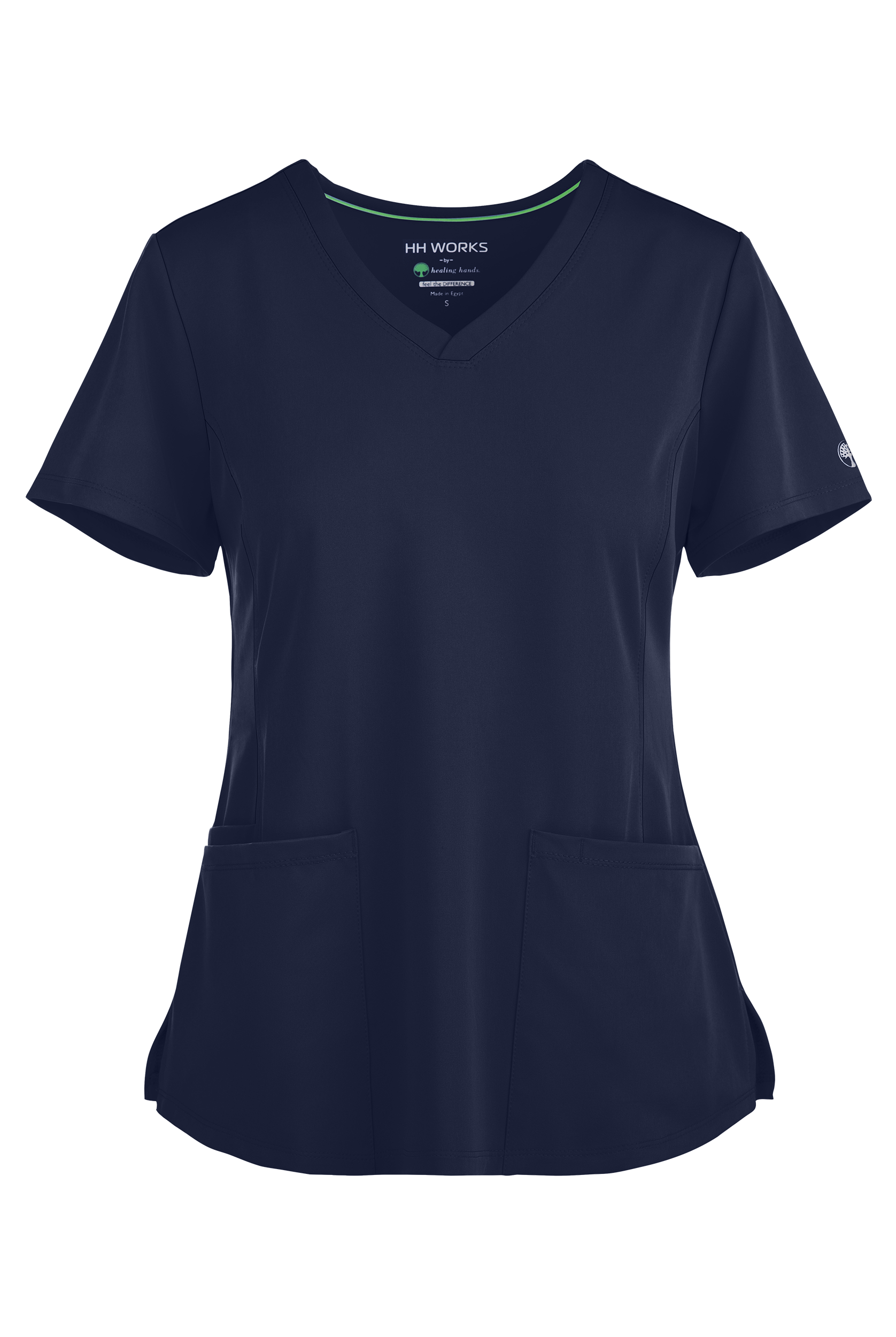 HH Works by Healing Hands Monica Women's 4-Pocket STRETCH V-Neck Scrub Top
